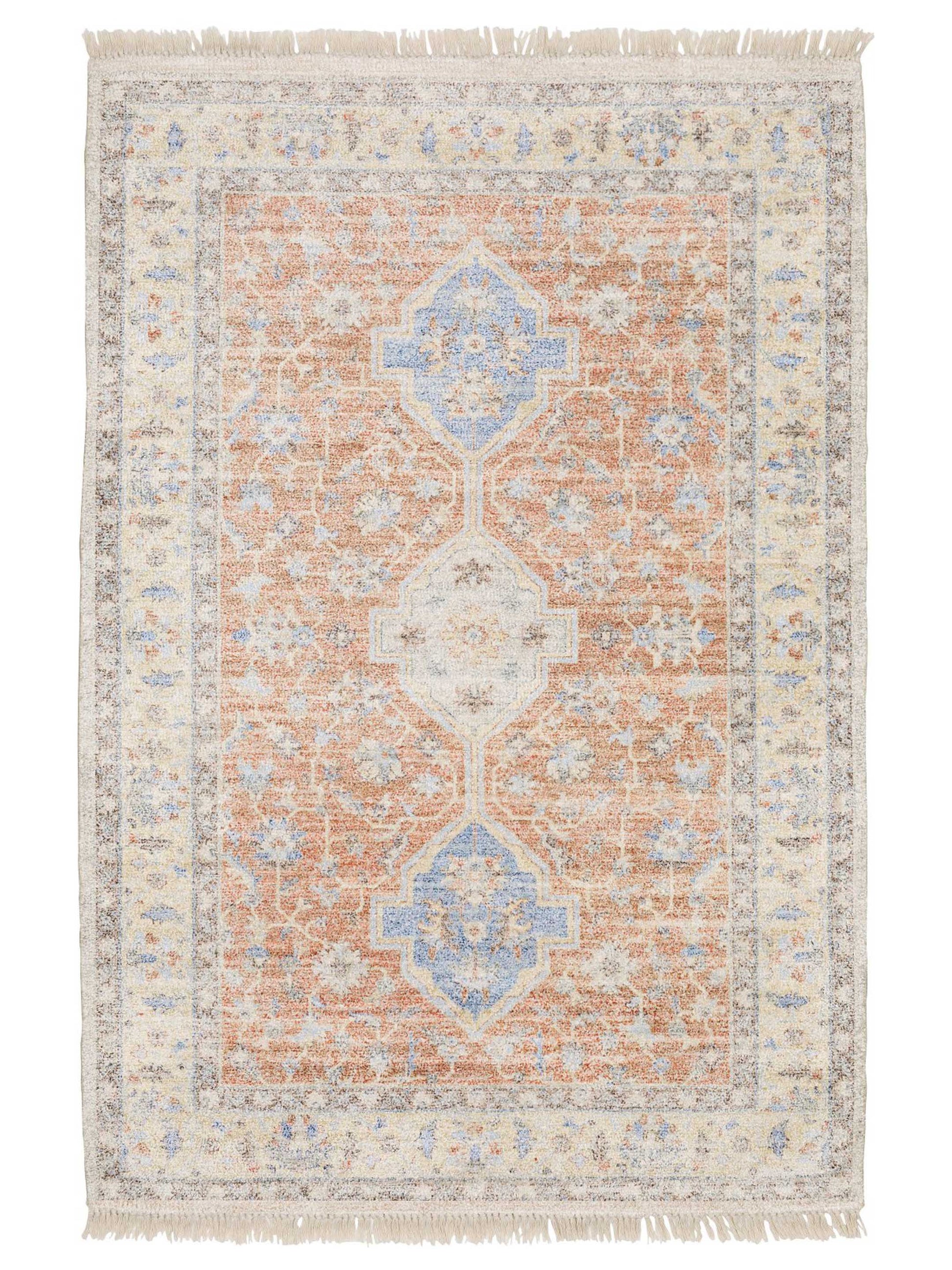 Oriental Weavers MALABAR 45305 Orange Traditional Loom Rug