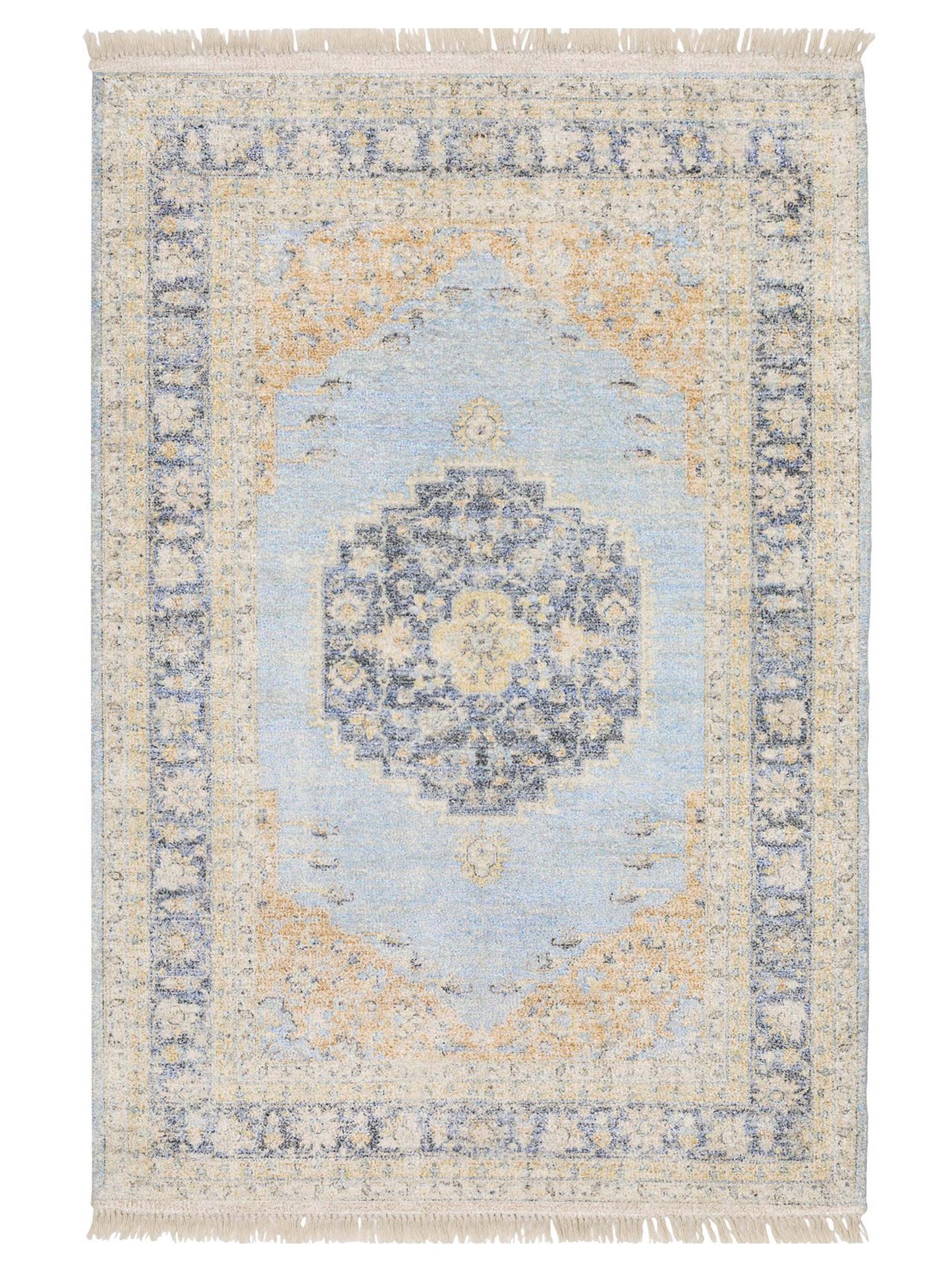 Oriental Weavers MALABAR 45306 Blue Traditional Loom Rug