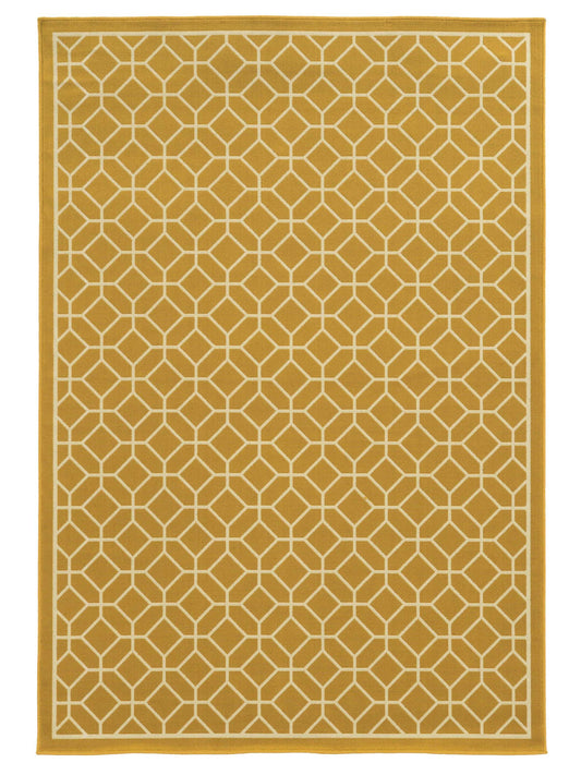 Oriental Weavers Riviera 4771H Gold Outdoor Machinemade Rug