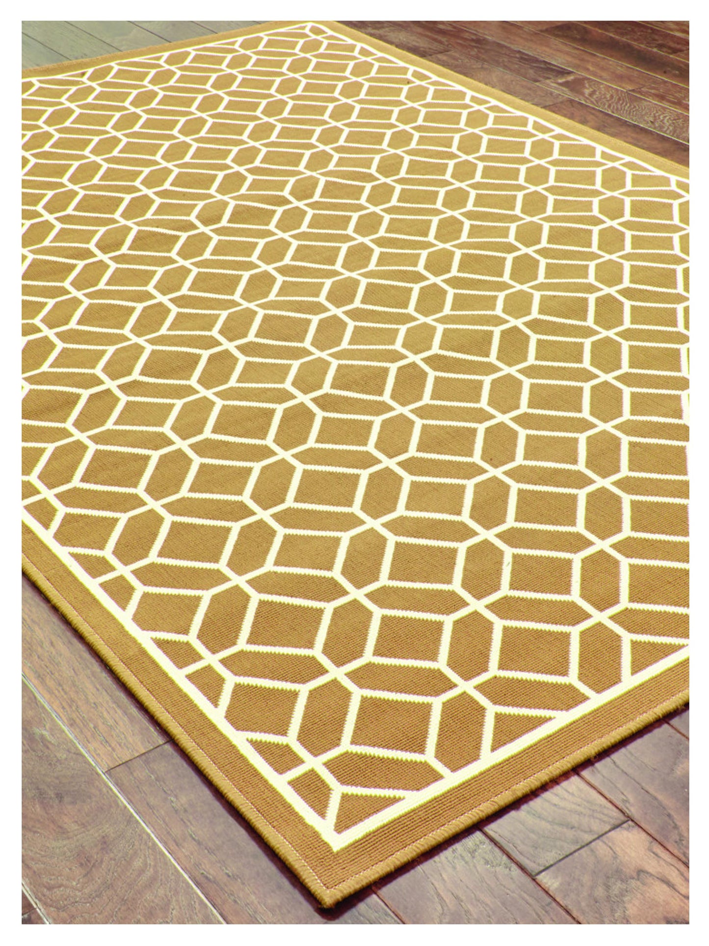 Oriental Weavers Riviera 4771L Brown Ivory Outdoor Machinemade Rug