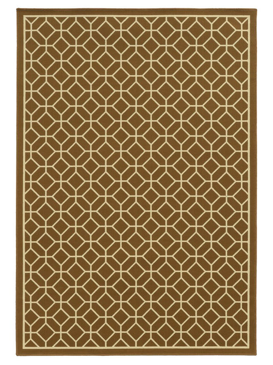 Oriental Weavers Riviera 4771L Brown Outdoor Machinemade Rug