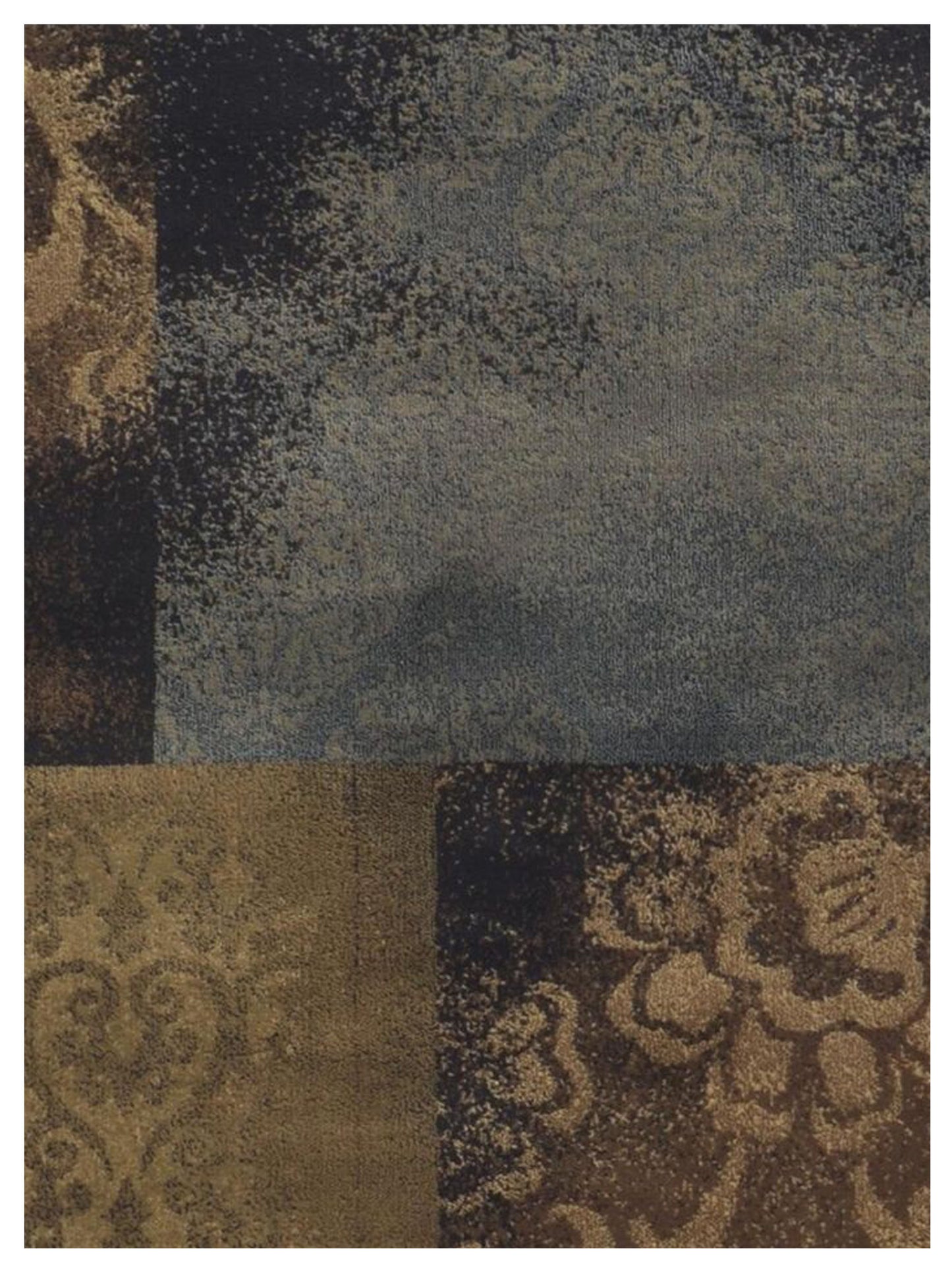 Oriental Weavers Hudson 4878B Blue Brown Casual Loom Rug