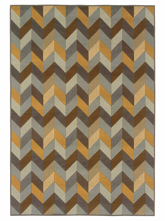 Oriental Weavers Bali 4902X Grey Outdoor Woven Rug