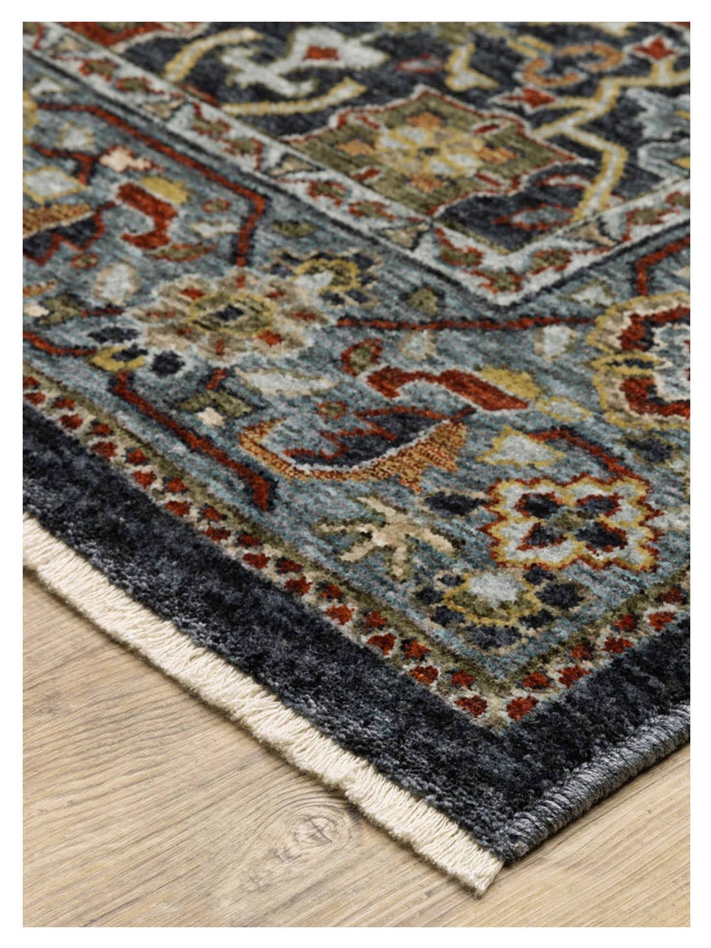 Oriental Weavers ABERDEEN 4922D Blue Multi Traditional Machinemade Rug