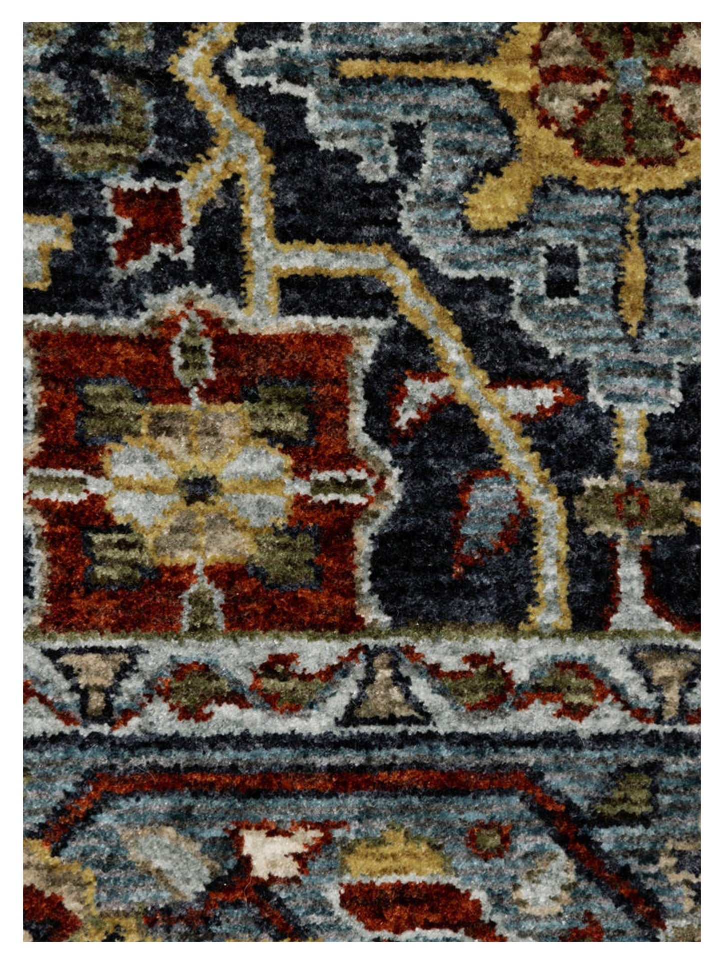 Oriental Weavers ABERDEEN 4922D Blue Multi Traditional Machinemade Rug