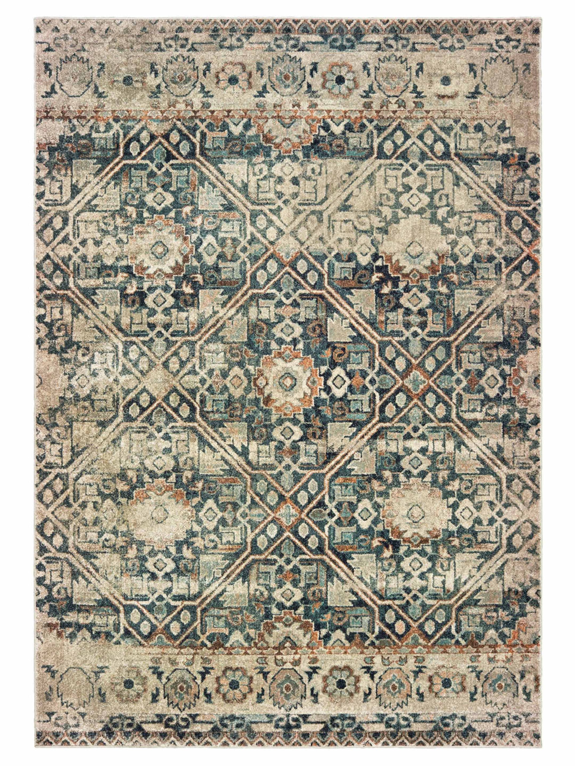 Oriental Weavers RALEIGH 4925L Blue Casual Machinemade Rug