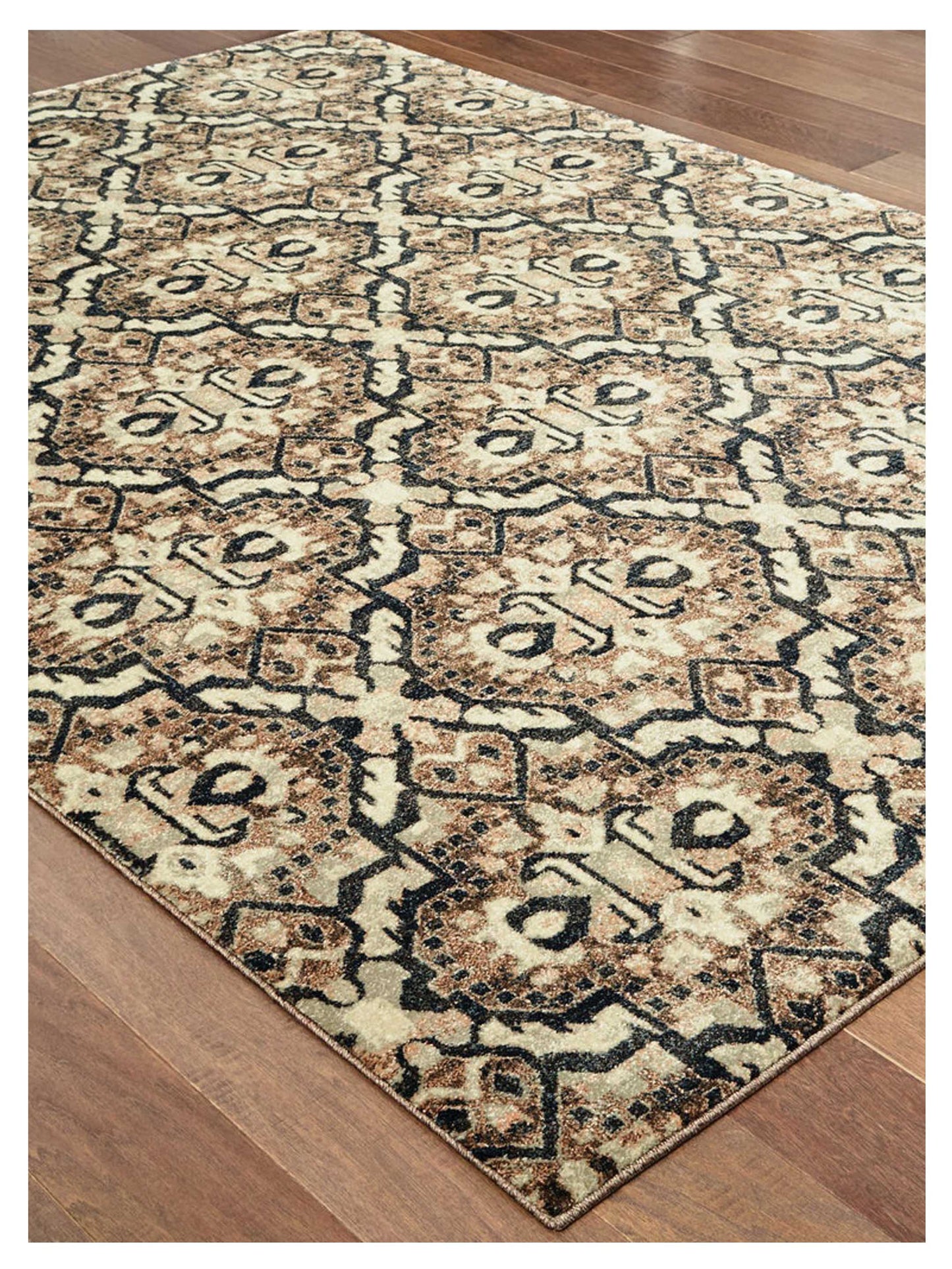 Oriental Weavers RALEIGH 4927K Brown Navy Casual Machinemade Rug