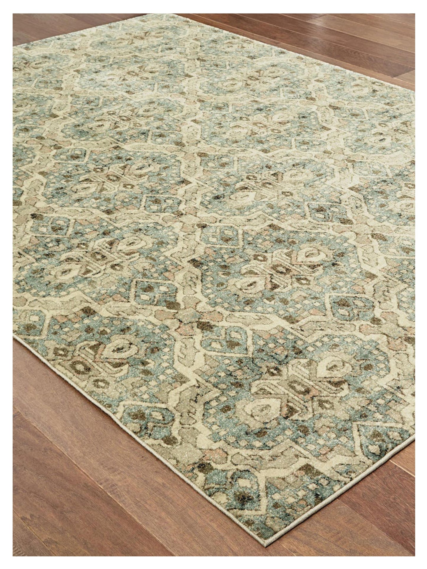 Oriental Weavers RALEIGH 4927L Ivory Blue Casual Machinemade Rug