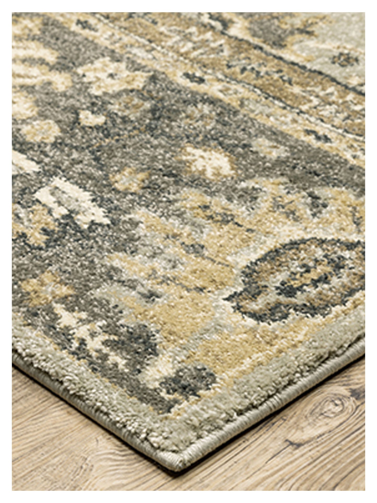 Oriental Weavers FLORENCE 4928C Blue Brown Traditional Machinemade Rug