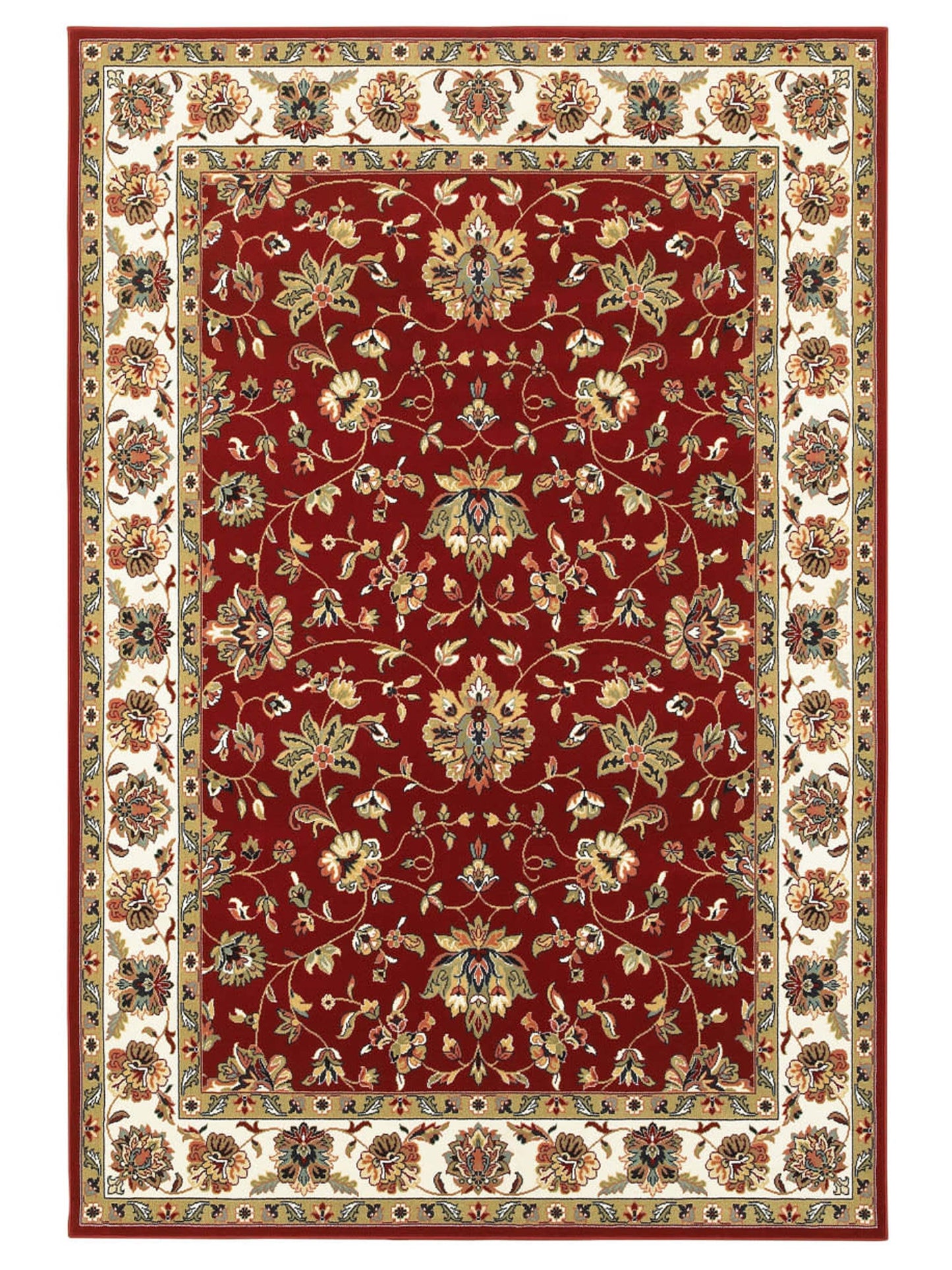 Oriental Weavers KASHAN 4929R Red Traditional Machinemade Rug