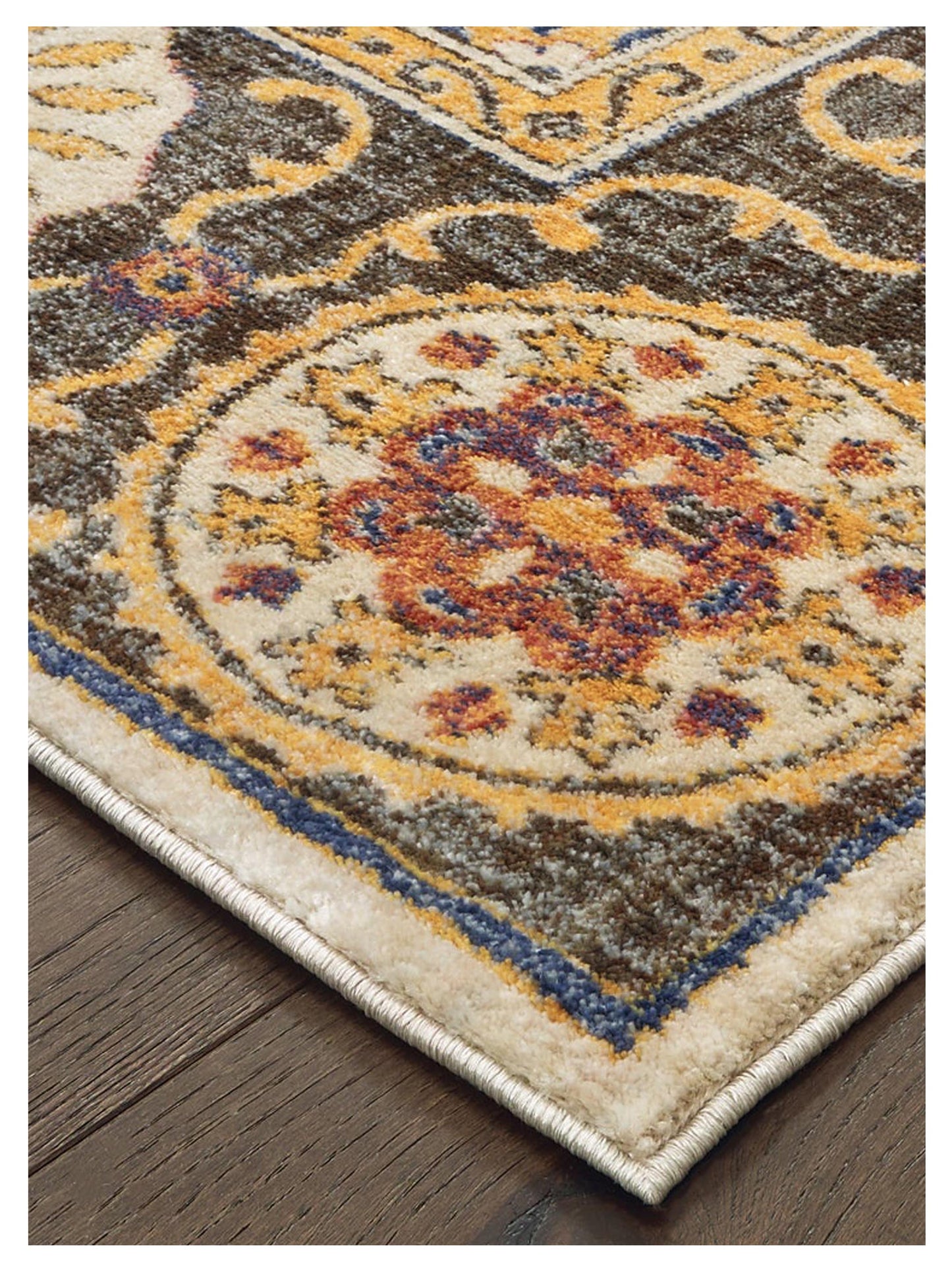 Oriental Weavers Pandora 4929X Ivory Brown Casual Machinemade Rug