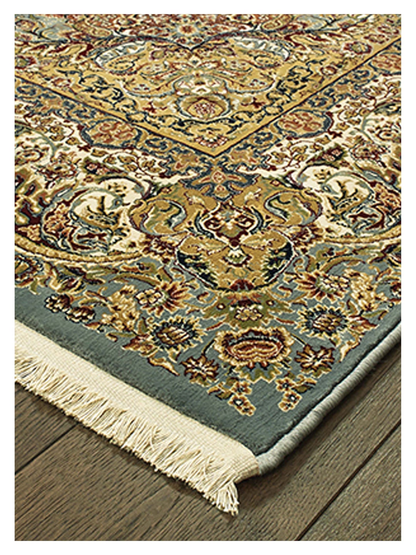 Oriental Weavers MASTERPIECE 502L2 Blue Gold Traditional Machinemade Rug