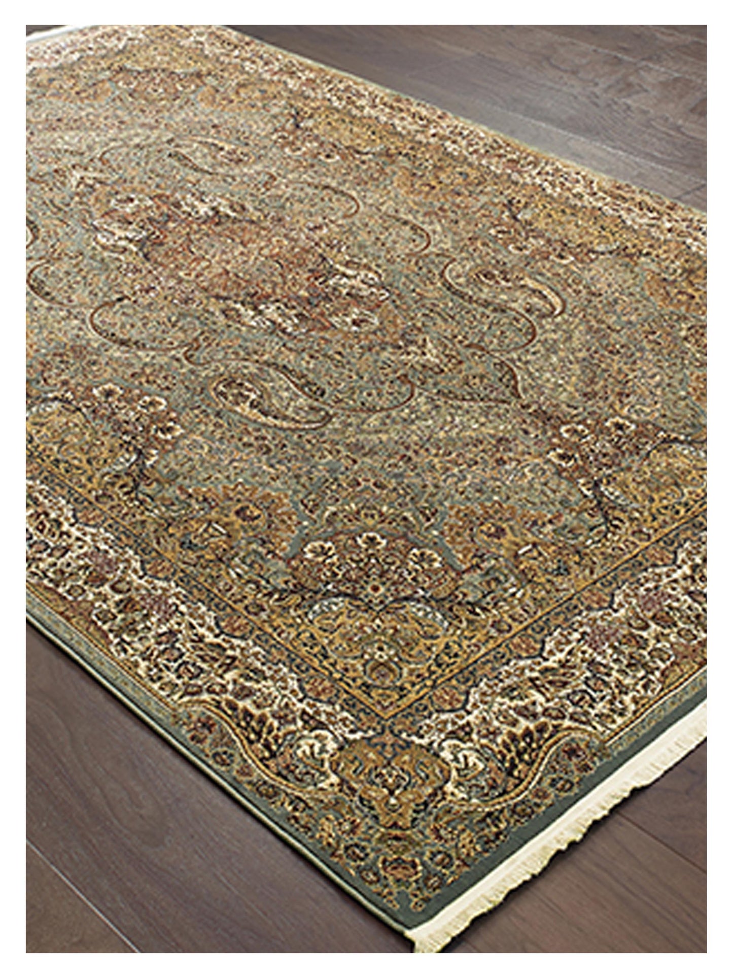 Oriental Weavers MASTERPIECE 502L2 Blue Gold Traditional Machinemade Rug