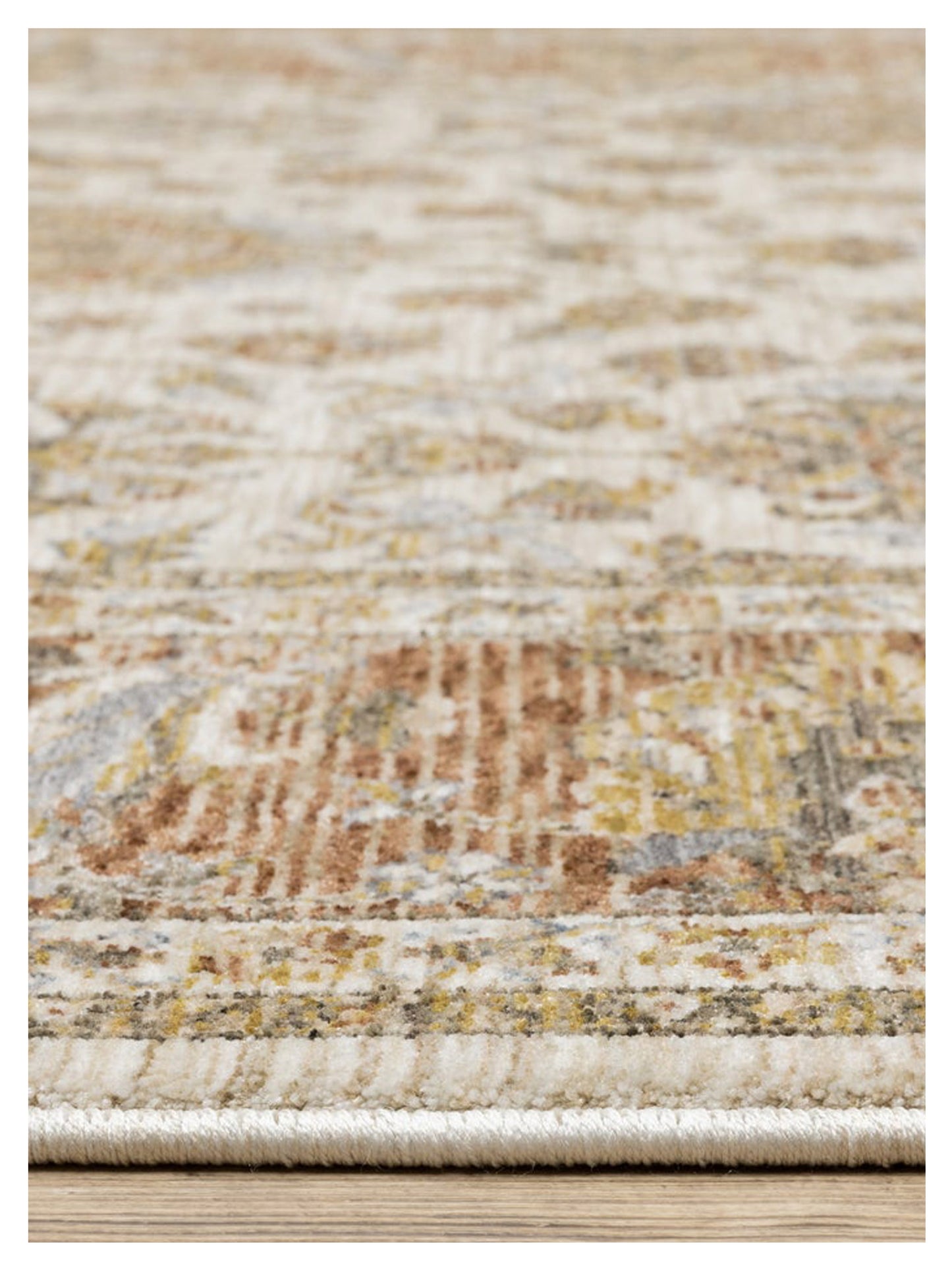 Oriental Weavers Maharaja 5091Q Ivory Rust Traditional Machinemade Rug