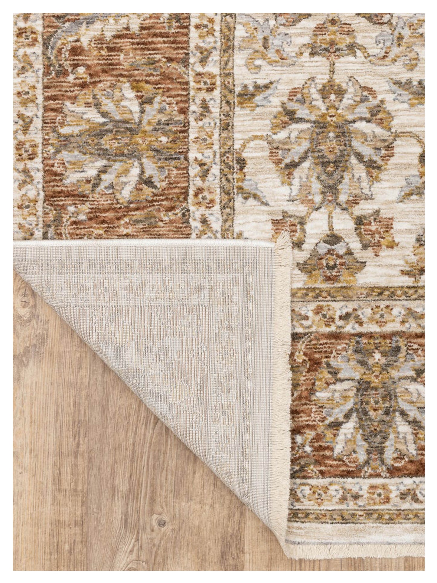 Oriental Weavers Maharaja 5091Q Ivory Rust Traditional Machinemade Rug