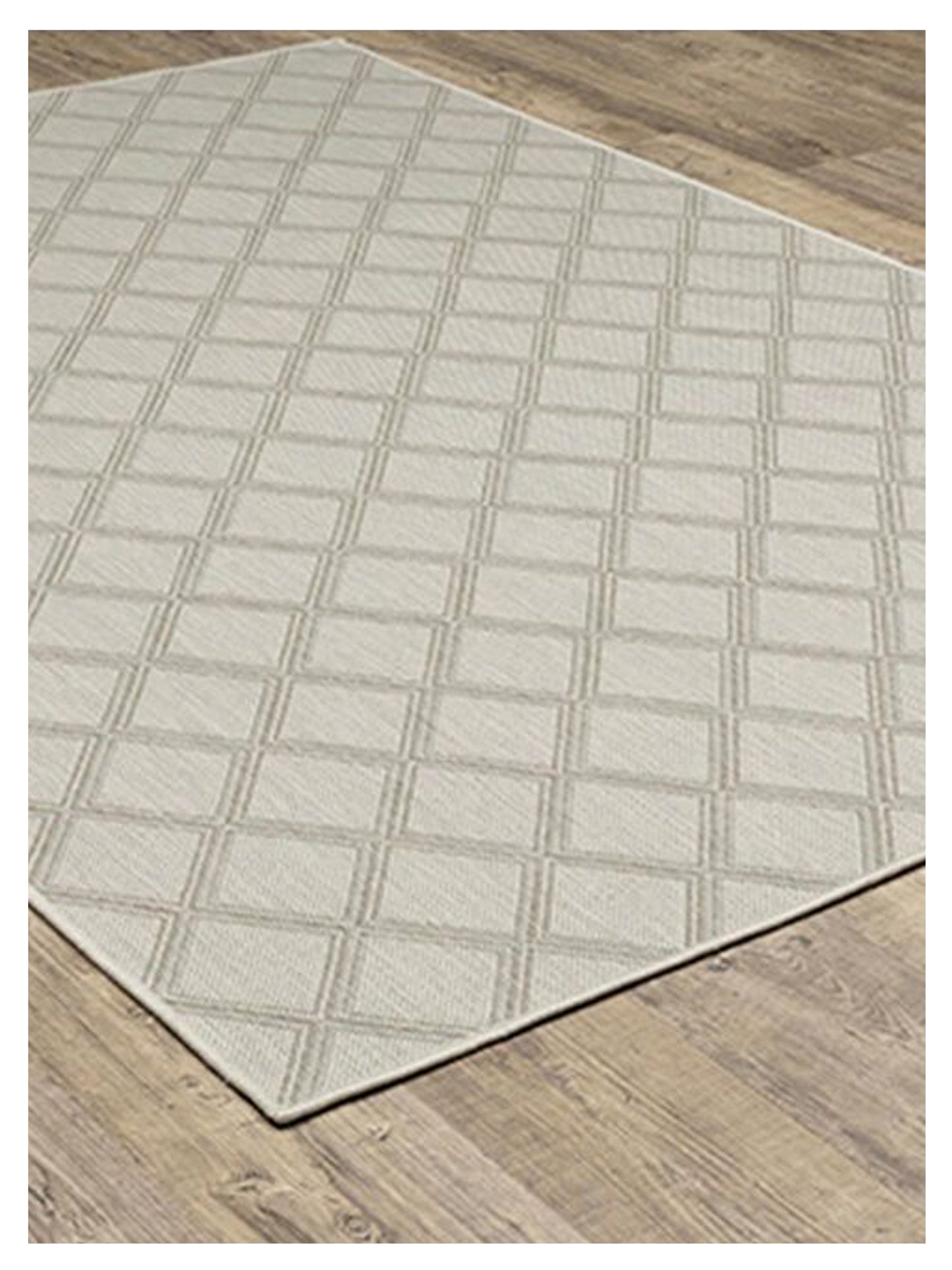 Oriental Weavers PORTOFINO 5098W Ivory Grey Outdoor Machinemade Rug