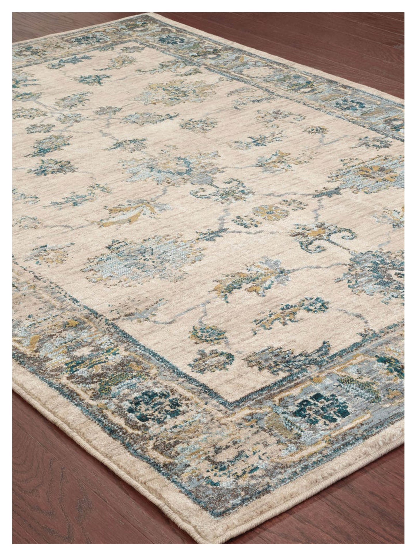 Oriental Weavers SEDONA 5171C Ivory Blue Traditional Machinemade Rug