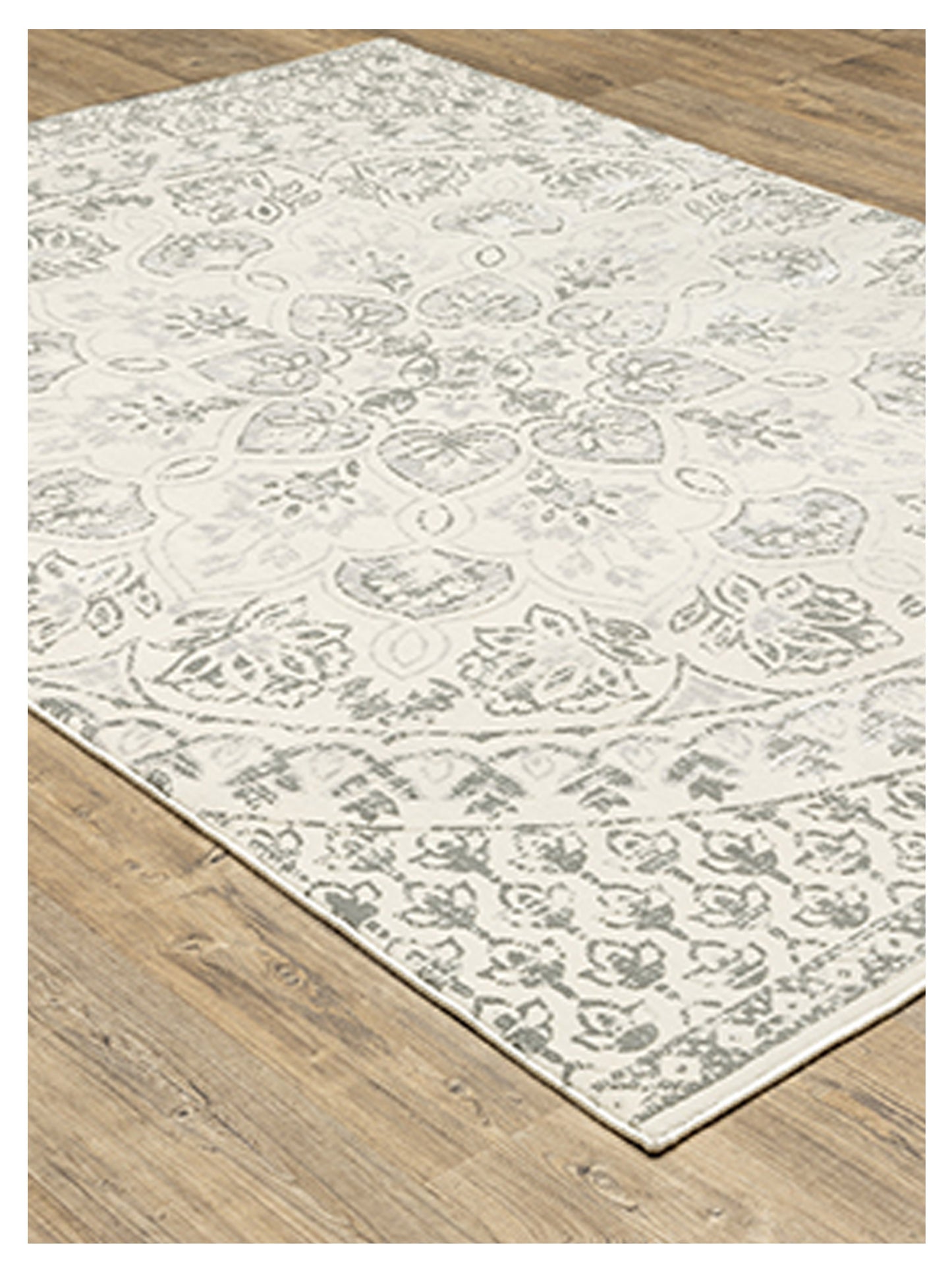 Oriental Weavers CAPISTRANO 517C1 Ivory Grey Casual Machinemade Rug