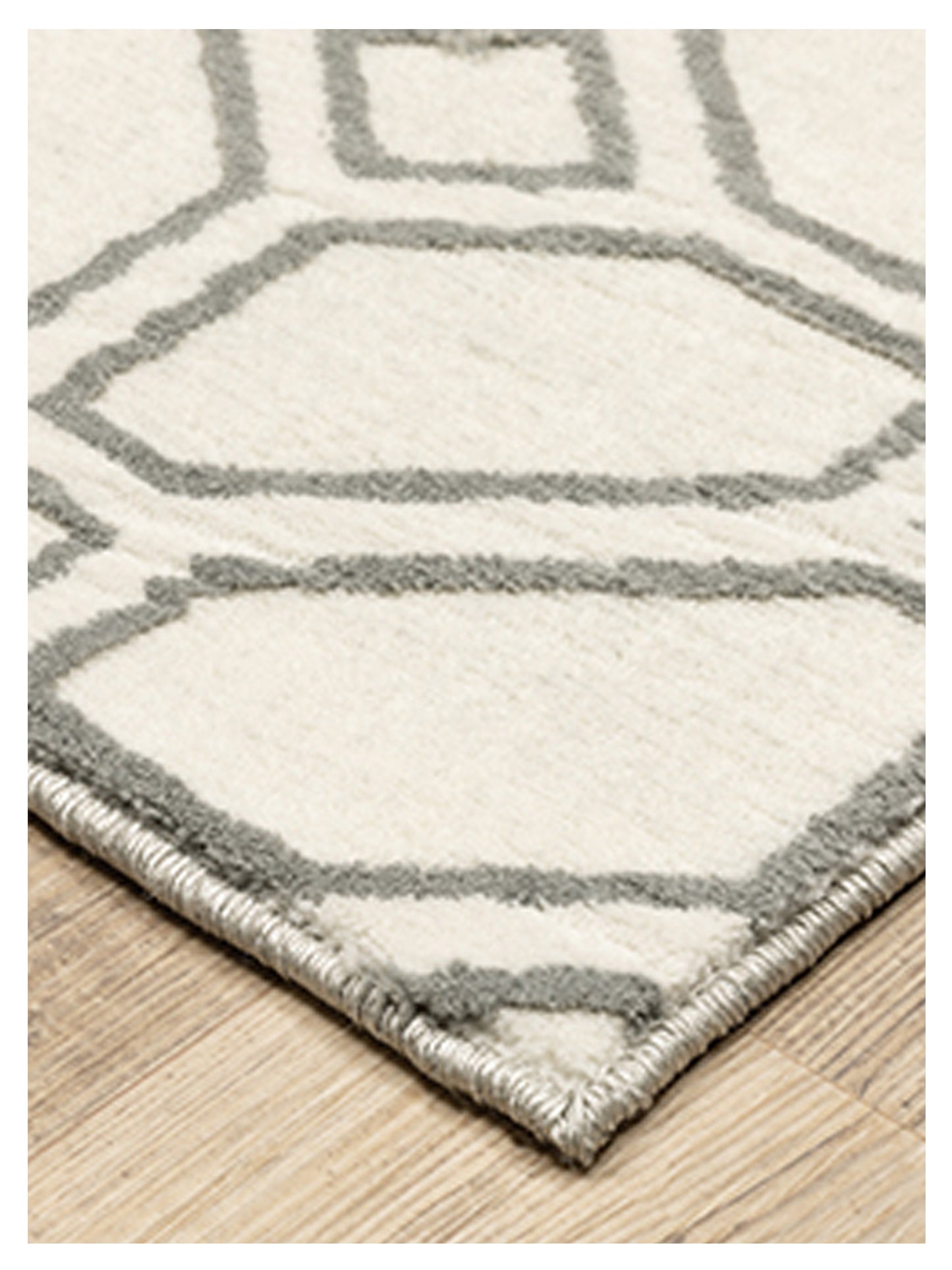 Oriental Weavers CAPISTRANO 522A1 Ivory Grey Casual Machinemade Rug