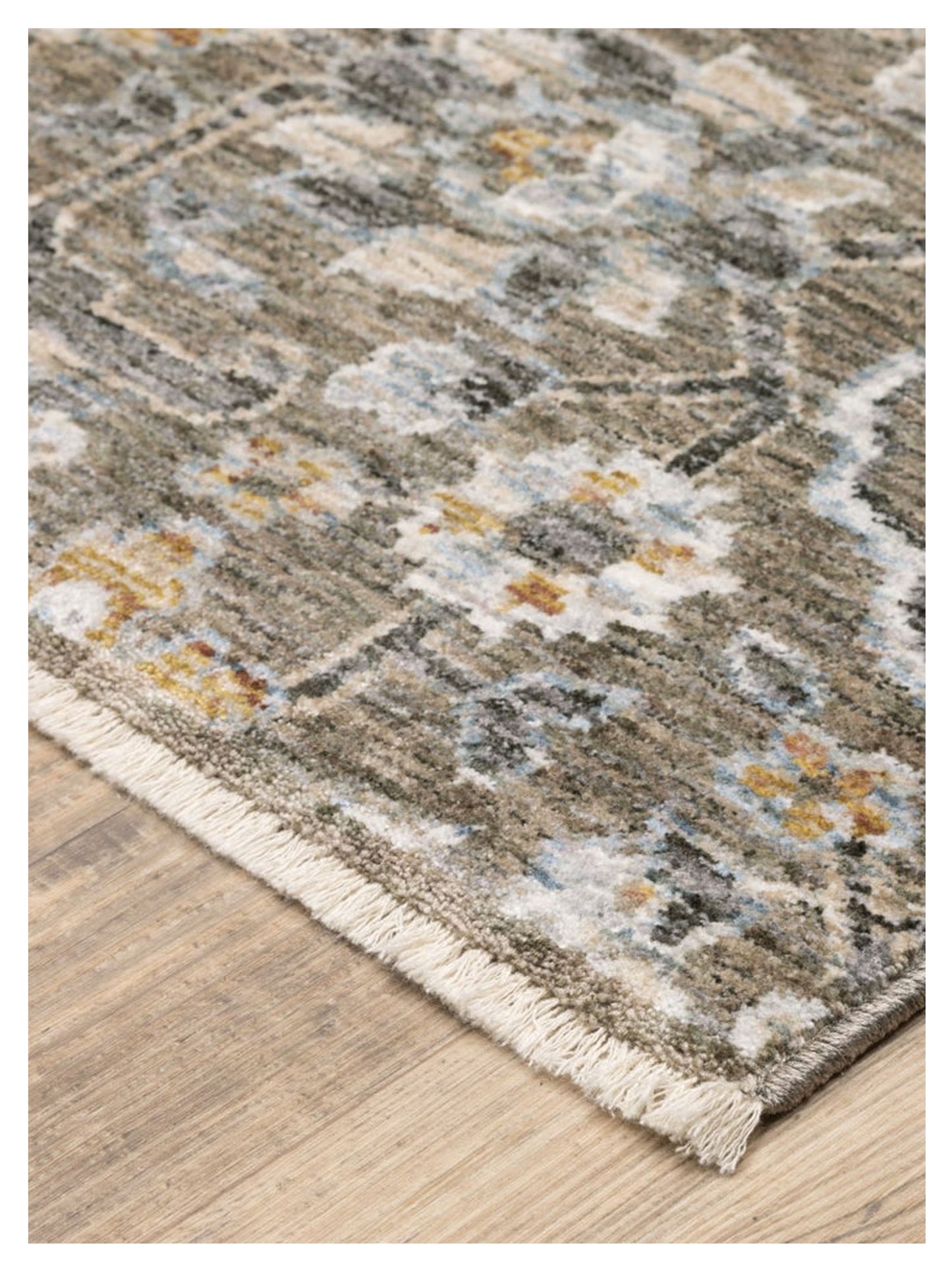 Oriental Weavers Maharaja 532D1 Grey Gold Casual Machinemade Rug