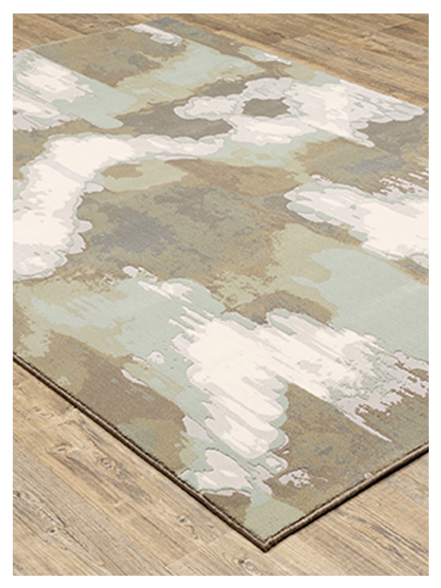 Oriental Weavers CAPISTRANO 539C1 Ivory Green Contemporary Machinemade Rug