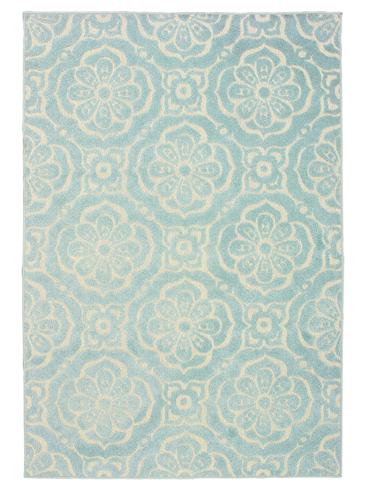 Oriental Weavers BARBADOS 539L4 Blue Outdoor Machinemade Rug