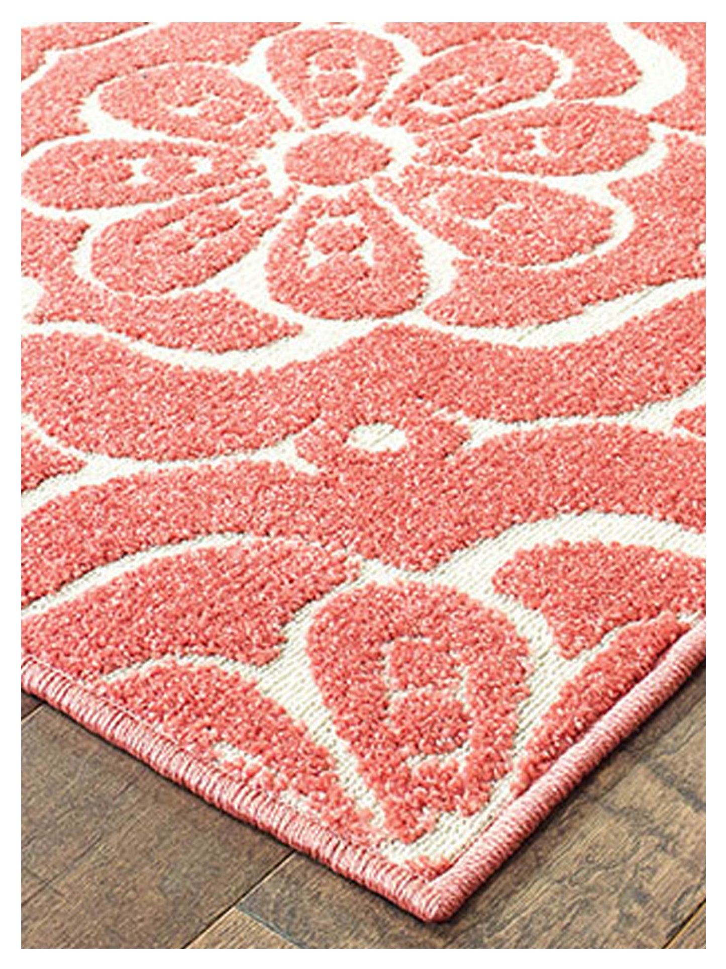 Oriental Weavers BARBADOS 539O4 Pink Ivory Outdoor Machinemade Rug