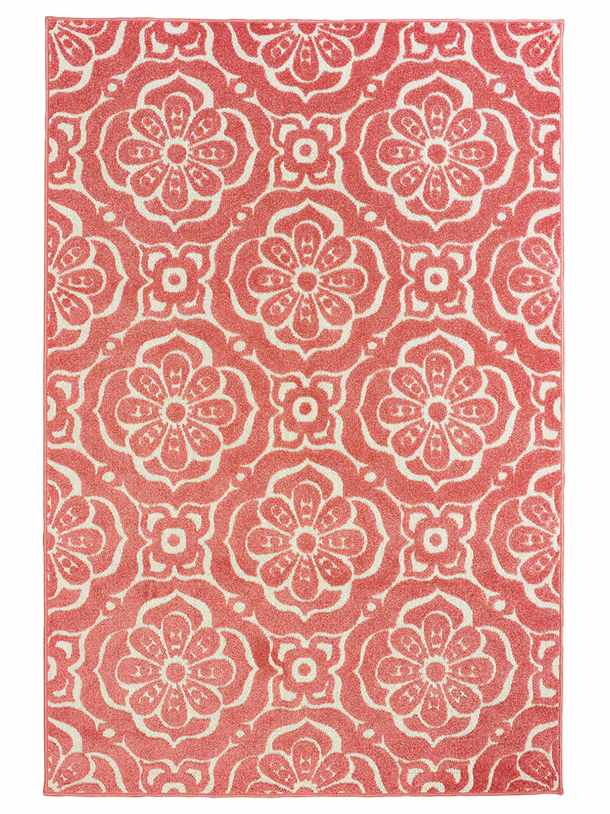 Oriental Weavers BARBADOS 539O4 Pink Outdoor Machinemade Rug