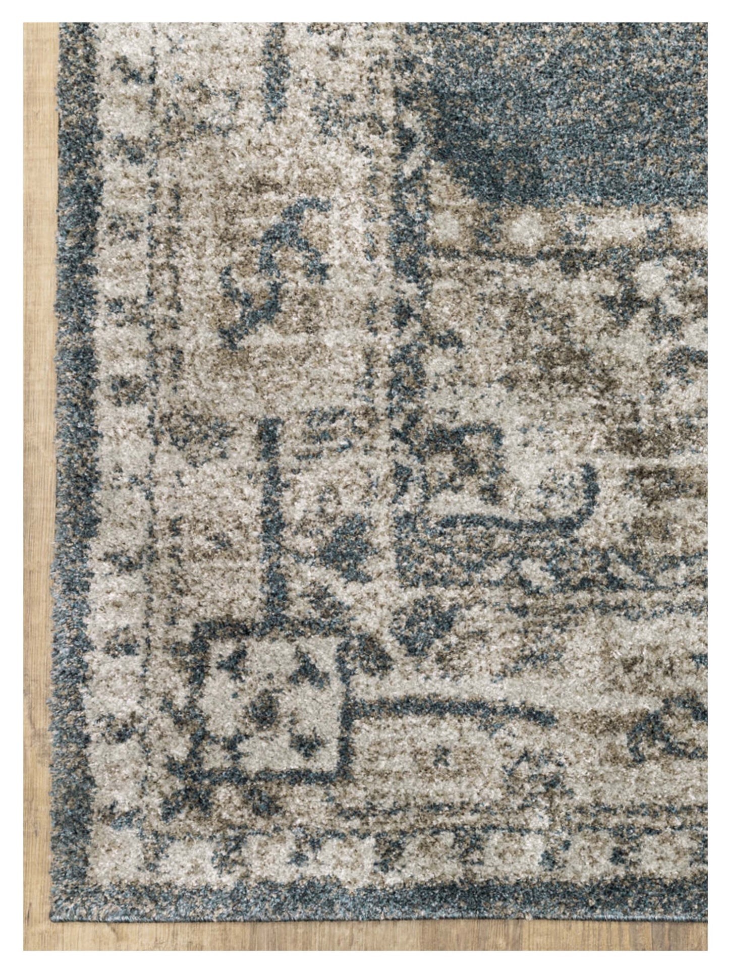 Oriental Weavers ALTON 5501B Blue Beige Traditional Machinemade Rug