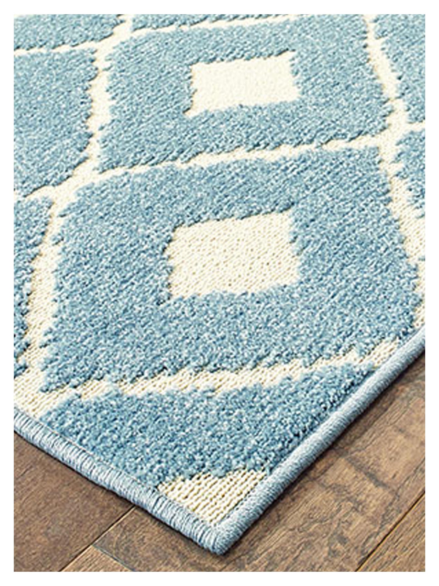 Oriental Weavers BARBADOS 5502B Blue Ivory Outdoor Machinemade Rug