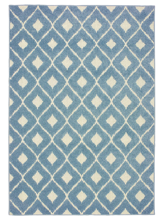 Oriental Weavers BARBADOS 5502B Blue Outdoor Machinemade Rug