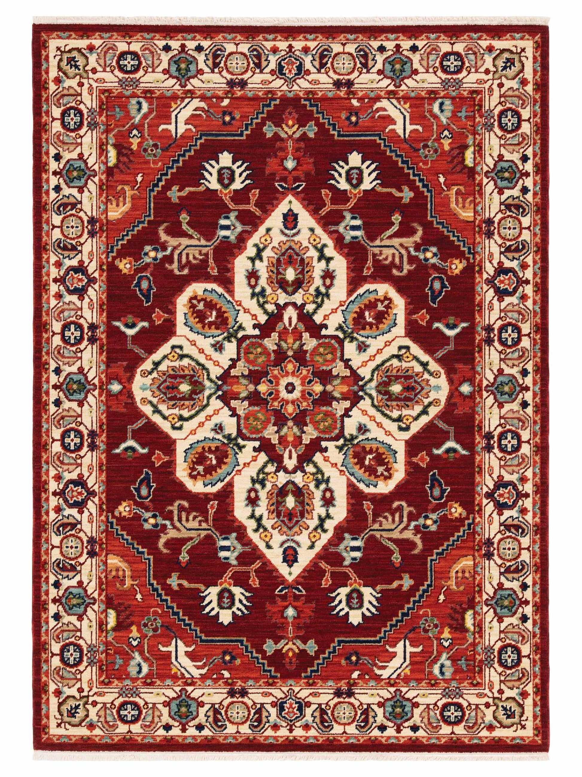 Oriental Weavers LILIHAN 5502C Red Traditional Machinemade Rug