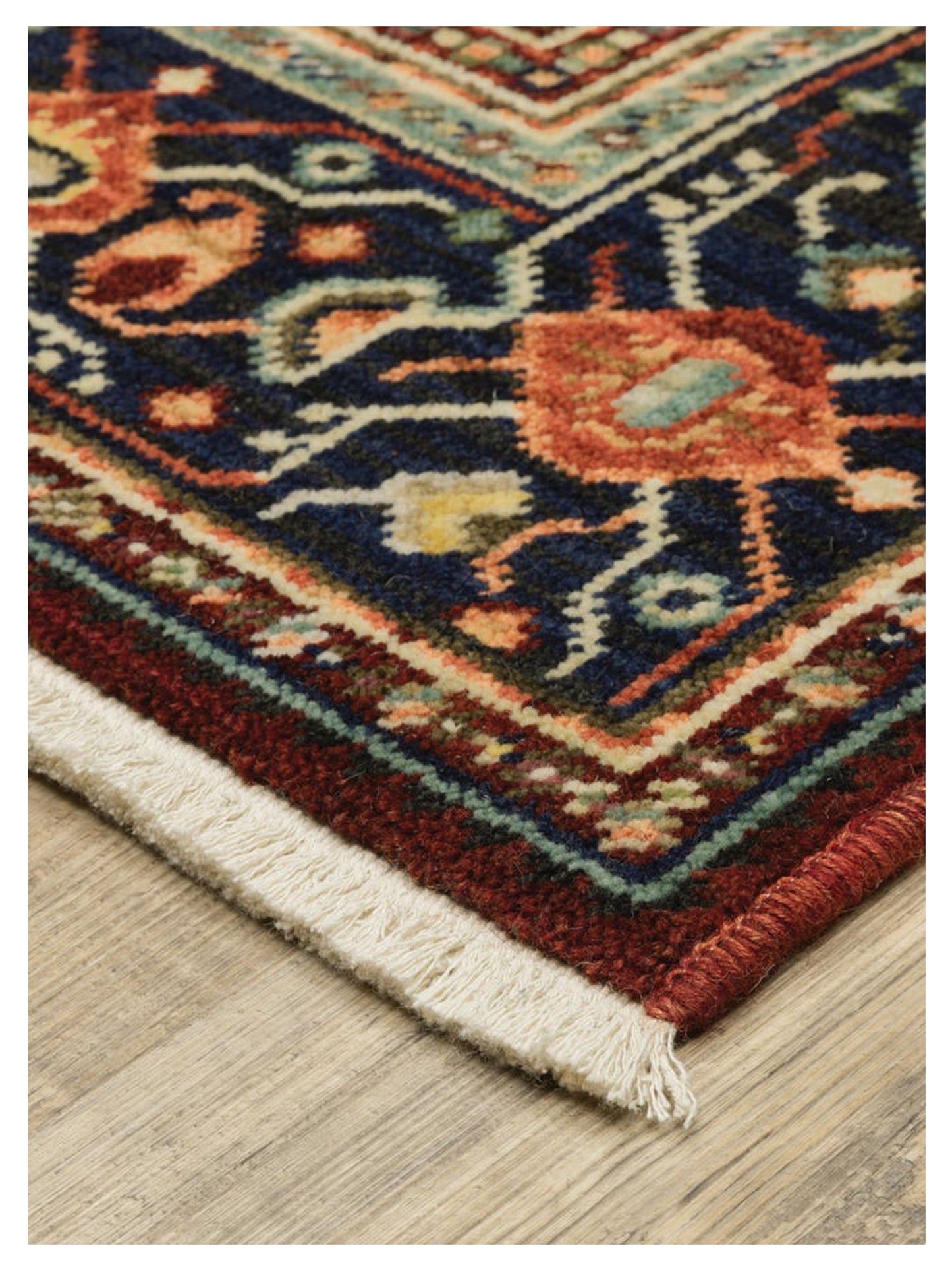 Oriental Weavers LILIHAN 5503M Red Blue Traditional Machinemade Rug