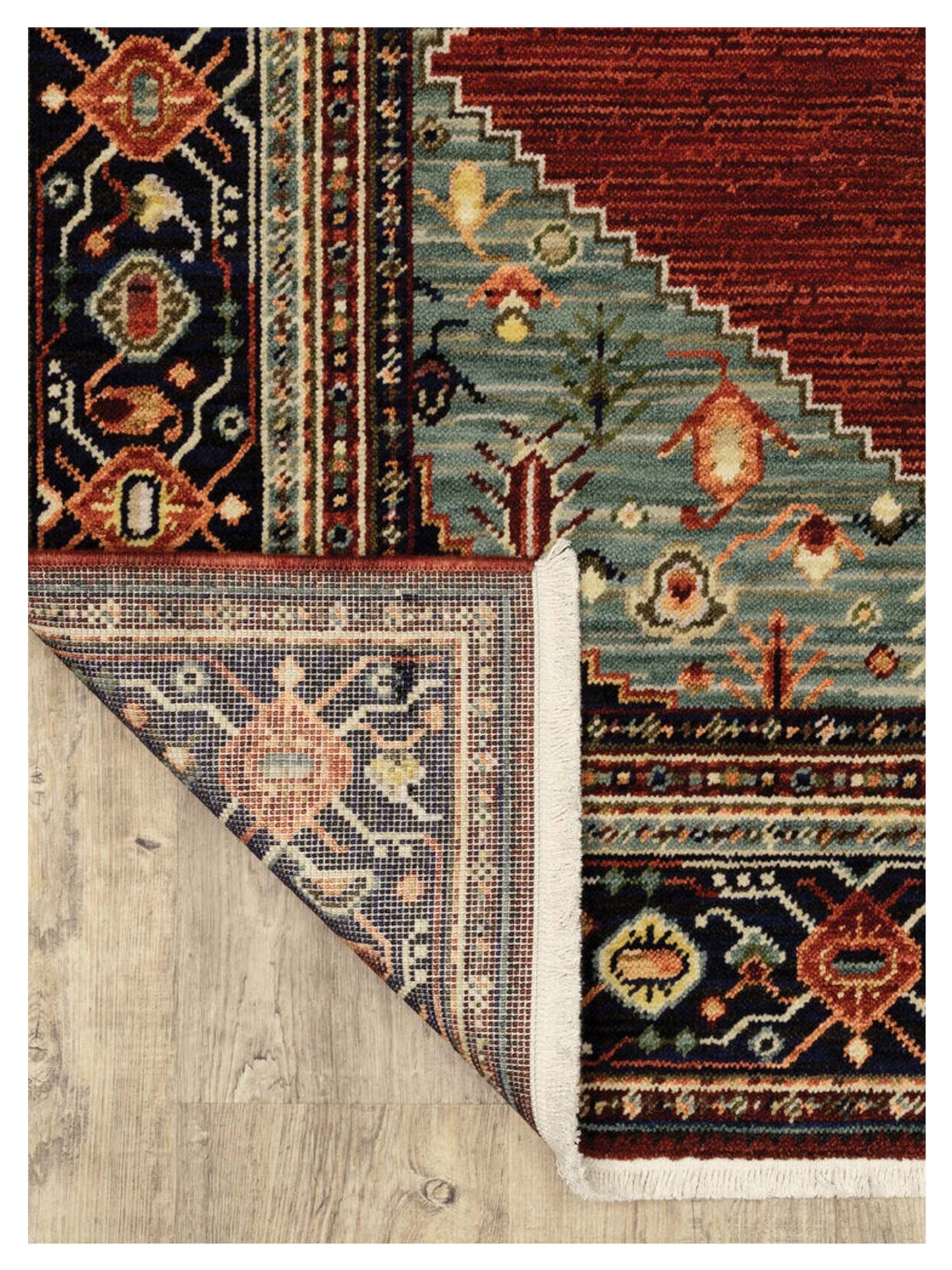 Oriental Weavers LILIHAN 5503M Red Blue Traditional Machinemade Rug