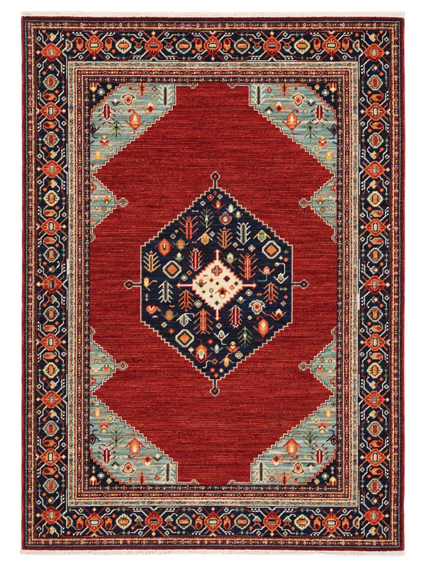 Oriental Weavers LILIHAN 5503M Red Traditional Machinemade Rug