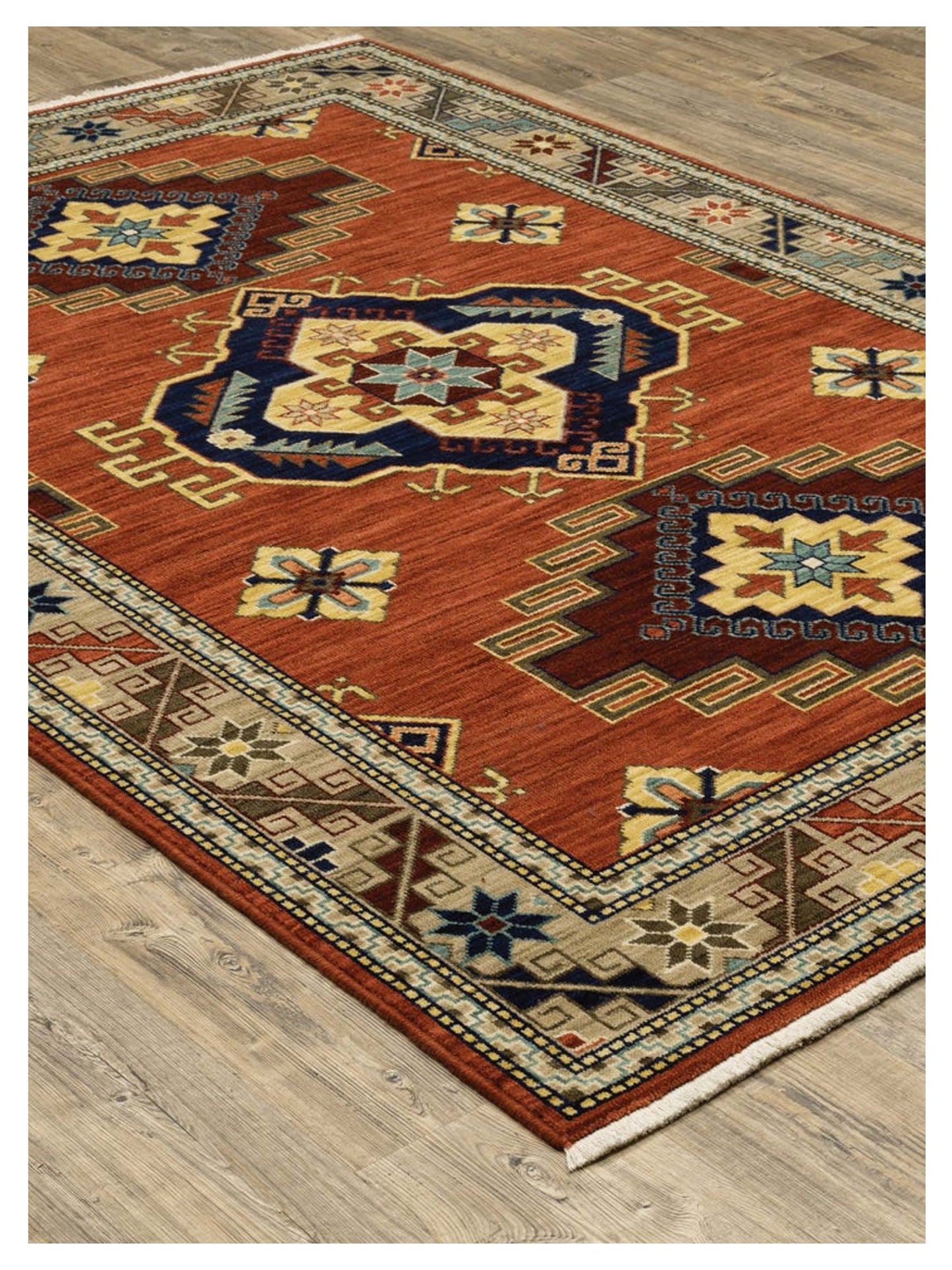 Oriental Weavers LILIHAN 5504P Red Multi Traditional Machinemade Rug