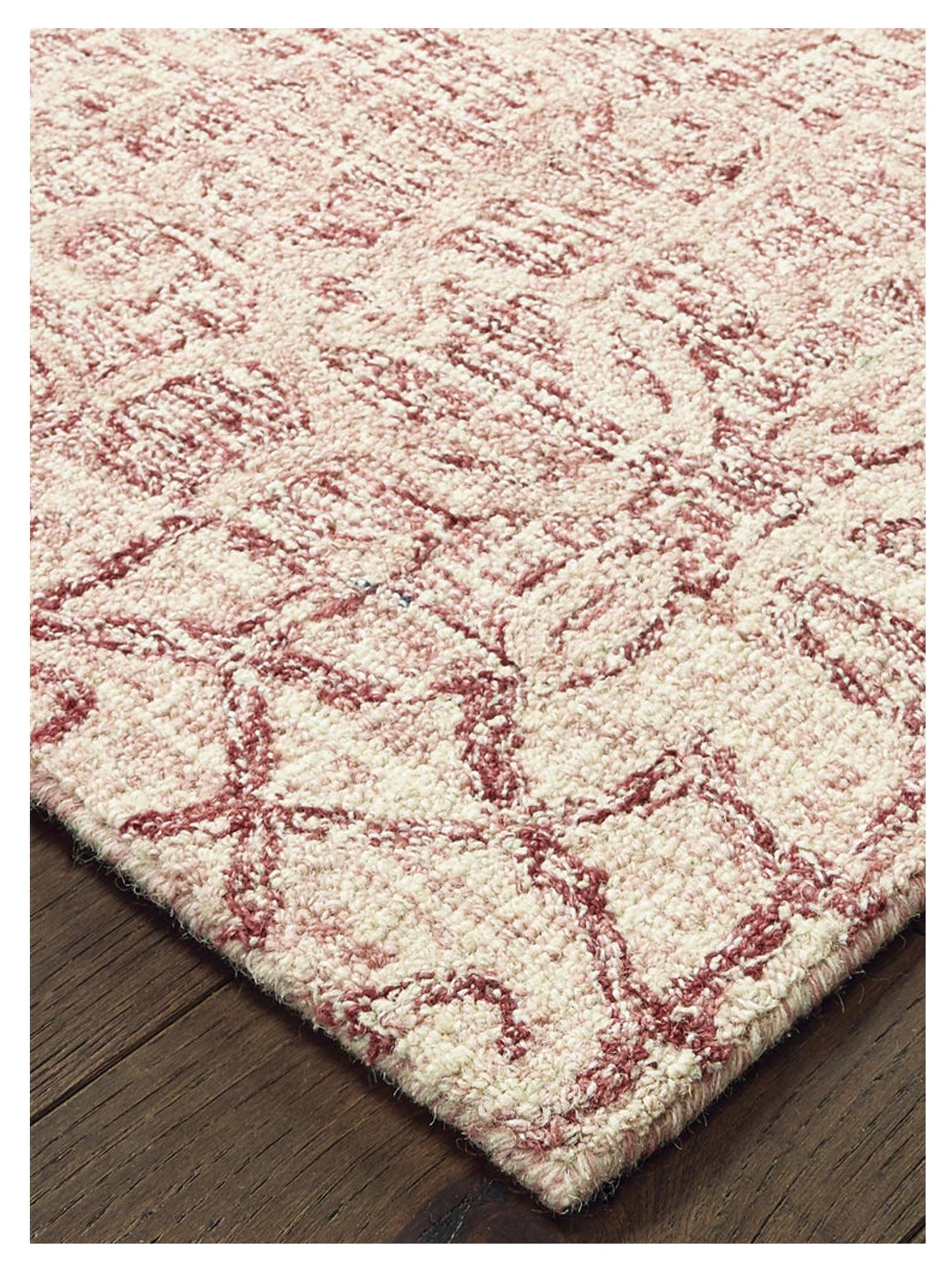 Oriental Weavers TALLAVERA 55601 Pink Ivory Casual Tufted Rug