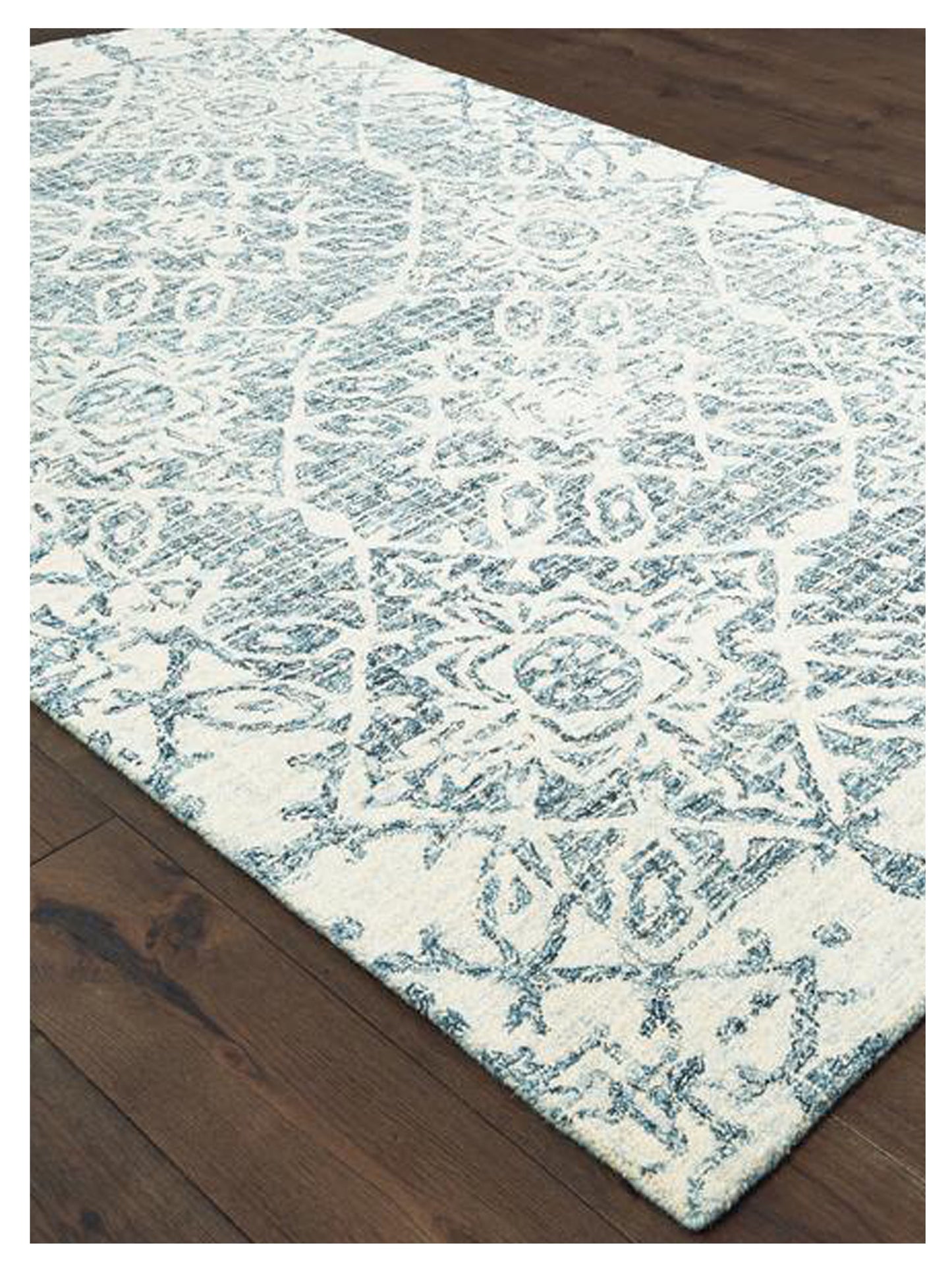 Oriental Weavers TALLAVERA 55603 Blue Ivory Casual Tufted Rug