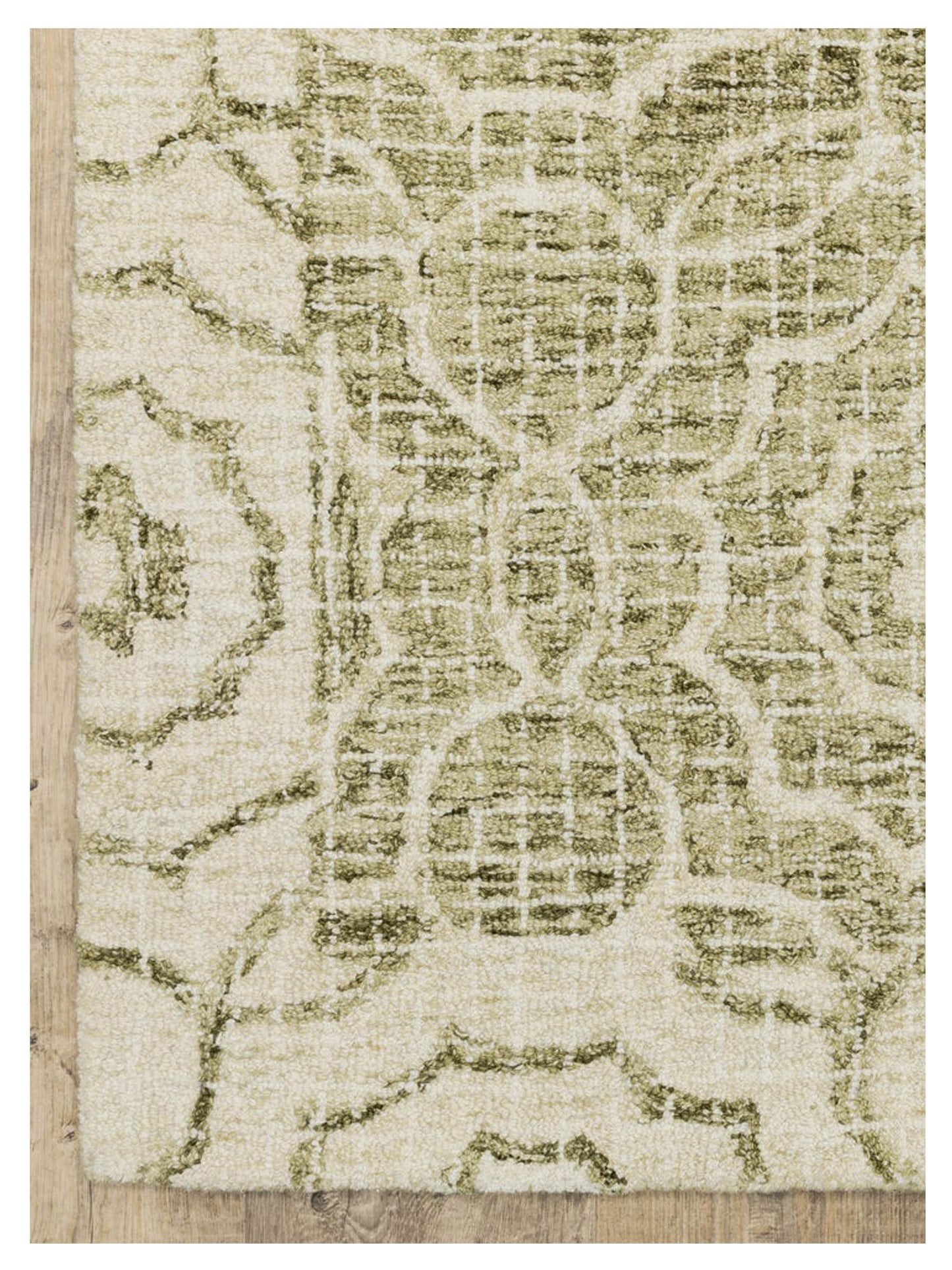 Oriental Weavers TALLAVERA 55606 Green Ivory Casual Tufted Rug