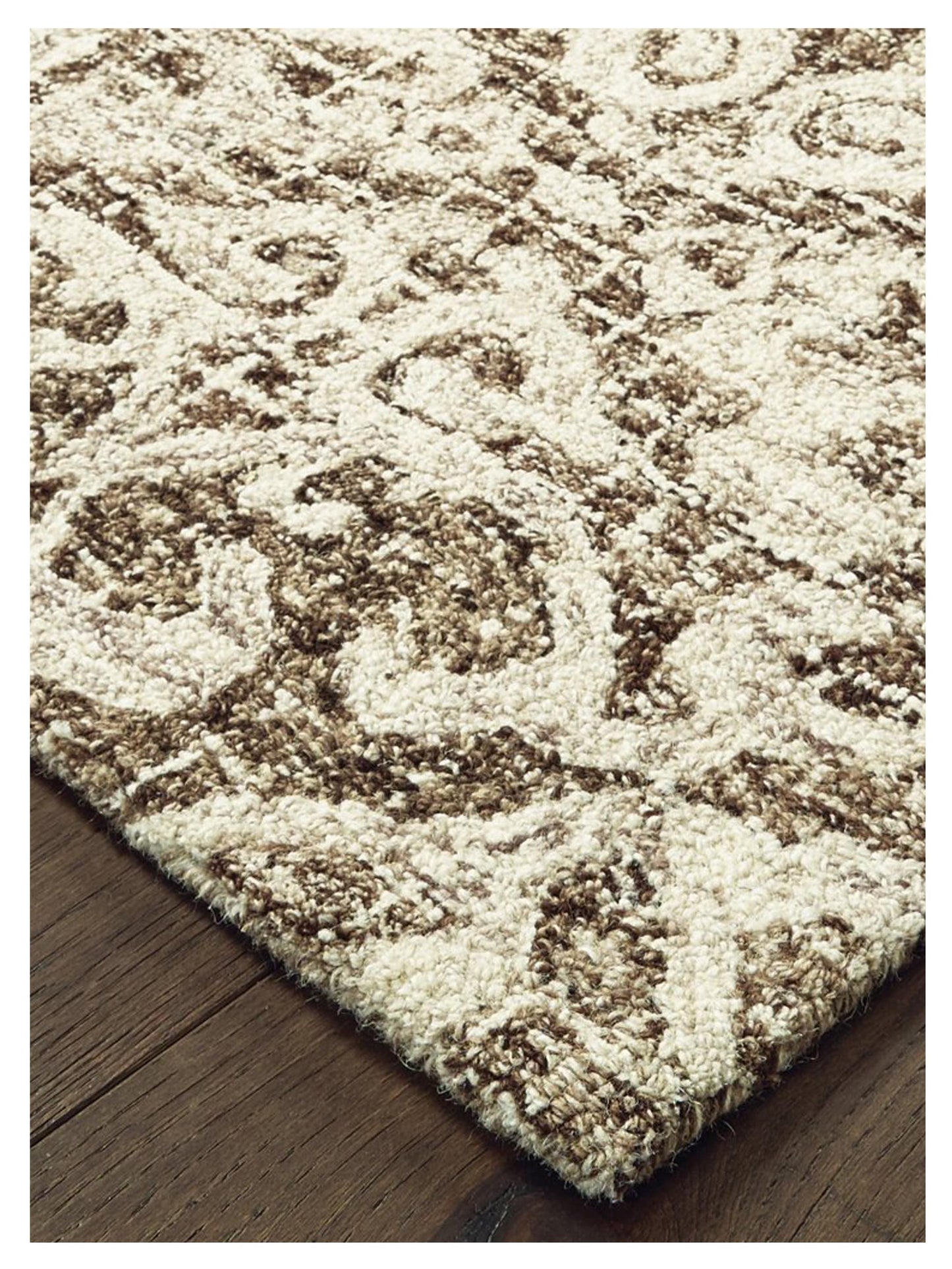 Oriental Weavers TALLAVERA 55607 Brown Ivory Casual Tufted Rug