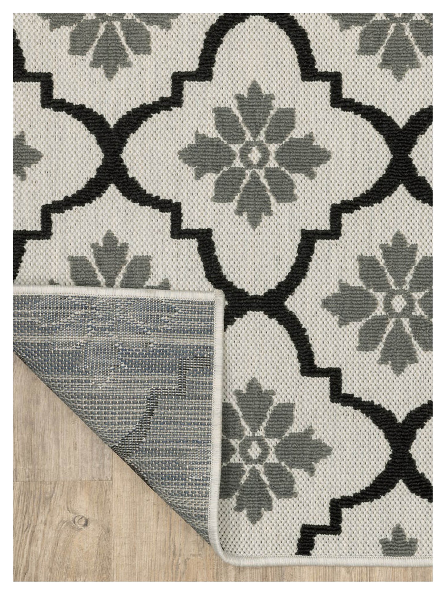 Oriental Weavers TORREY 5562E Beige Black Outdoor Machinemade Rug