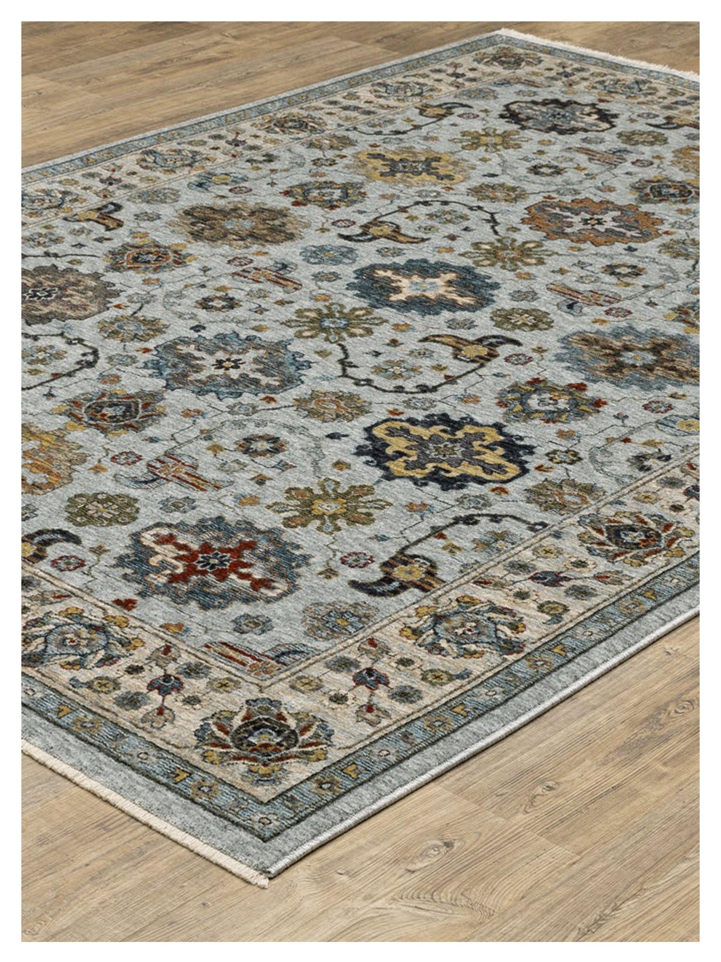 Oriental Weavers ABERDEEN 561W1 Blue Ivory Traditional Machinemade Rug