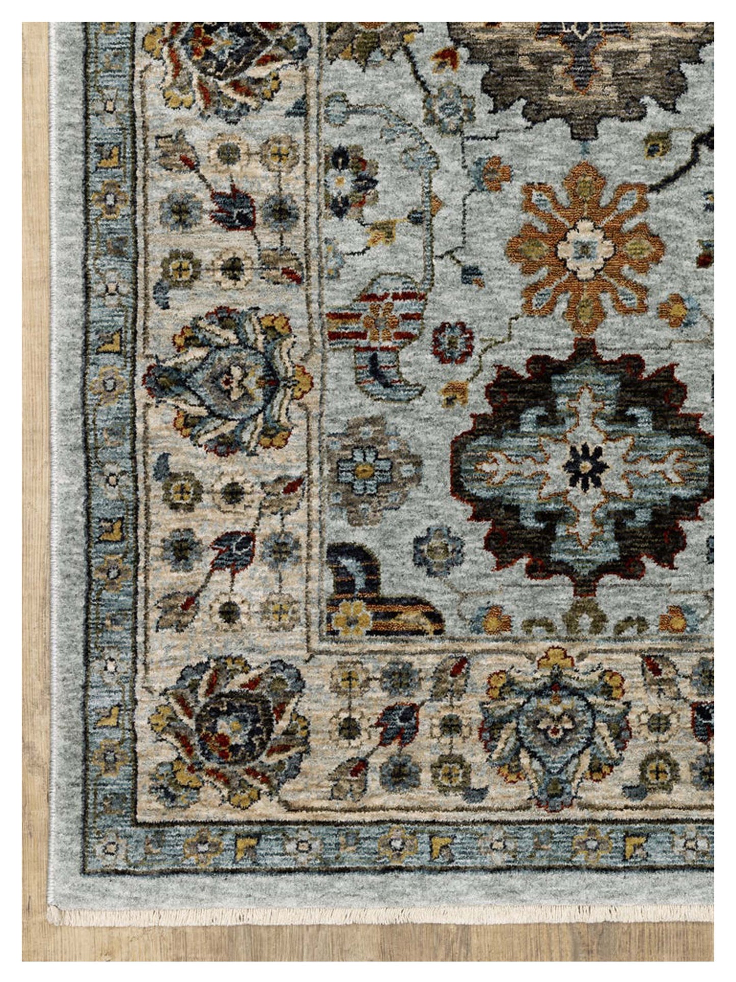 Oriental Weavers ABERDEEN 561W1 Blue Ivory Traditional Machinemade Rug