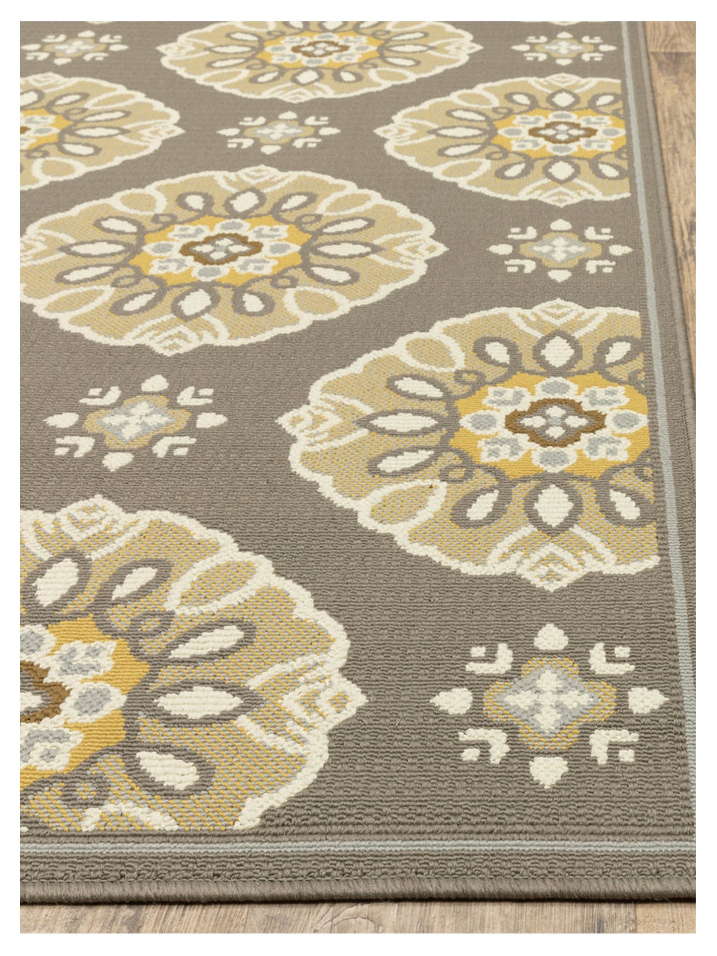 Oriental Weavers Bali 5863N Grey Gold Outdoor Woven Rug