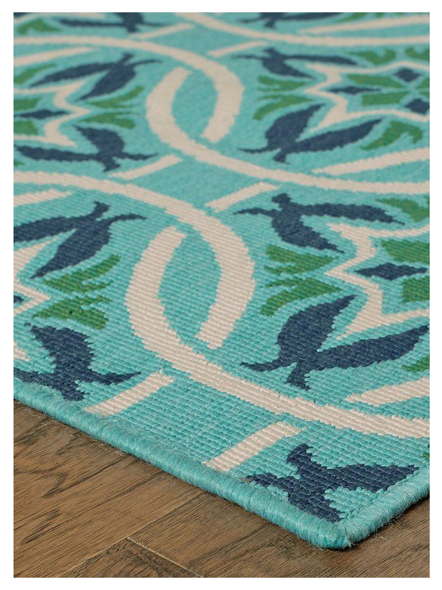 Oriental Weavers MERIDIAN 5868L Blue Green Outdoor Machinemade Rug