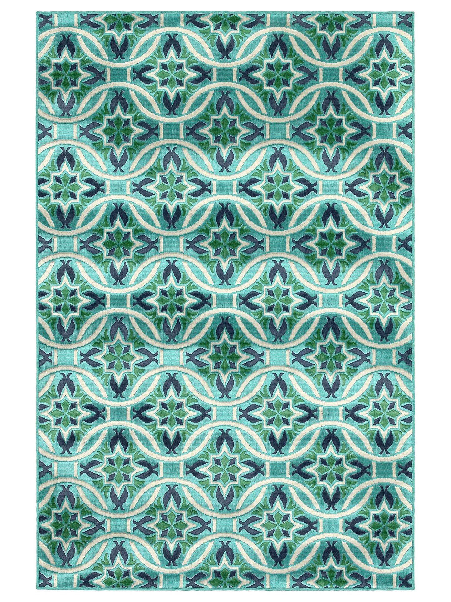 Oriental Weavers MERIDIAN 5868L Blue Outdoor Machinemade Rug