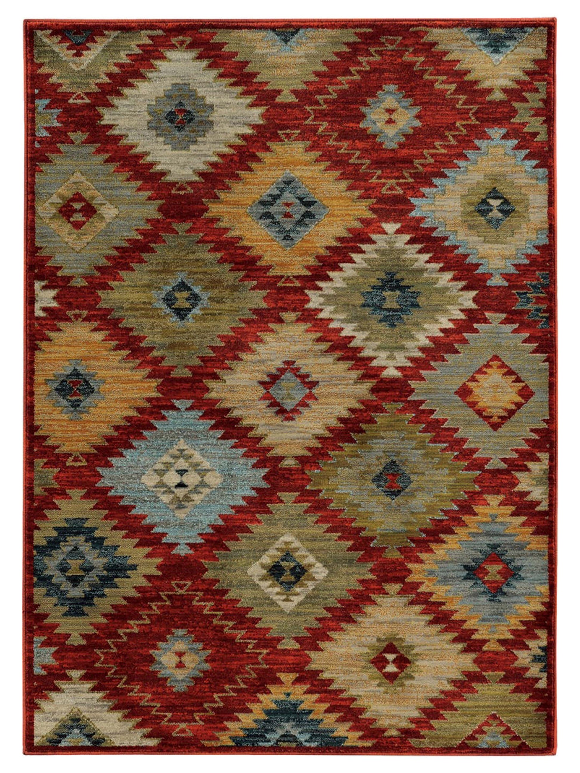 Oriental Weavers SEDONA 5936D Red Casual Machinemade Rug