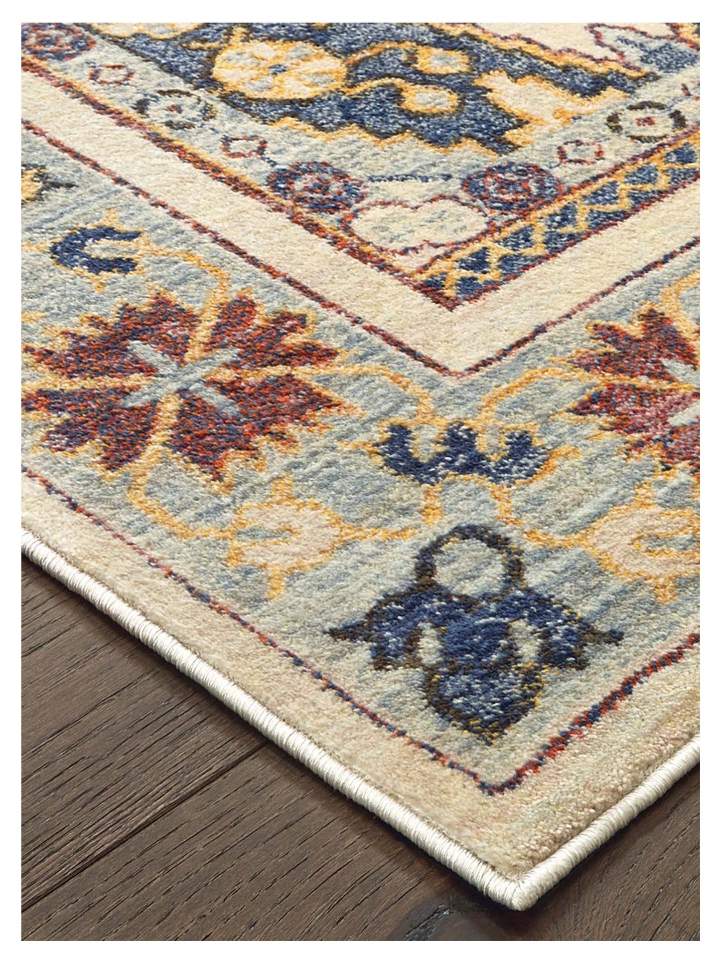 Oriental Weavers Pandora 5991I Ivory Blue Casual Machinemade Rug