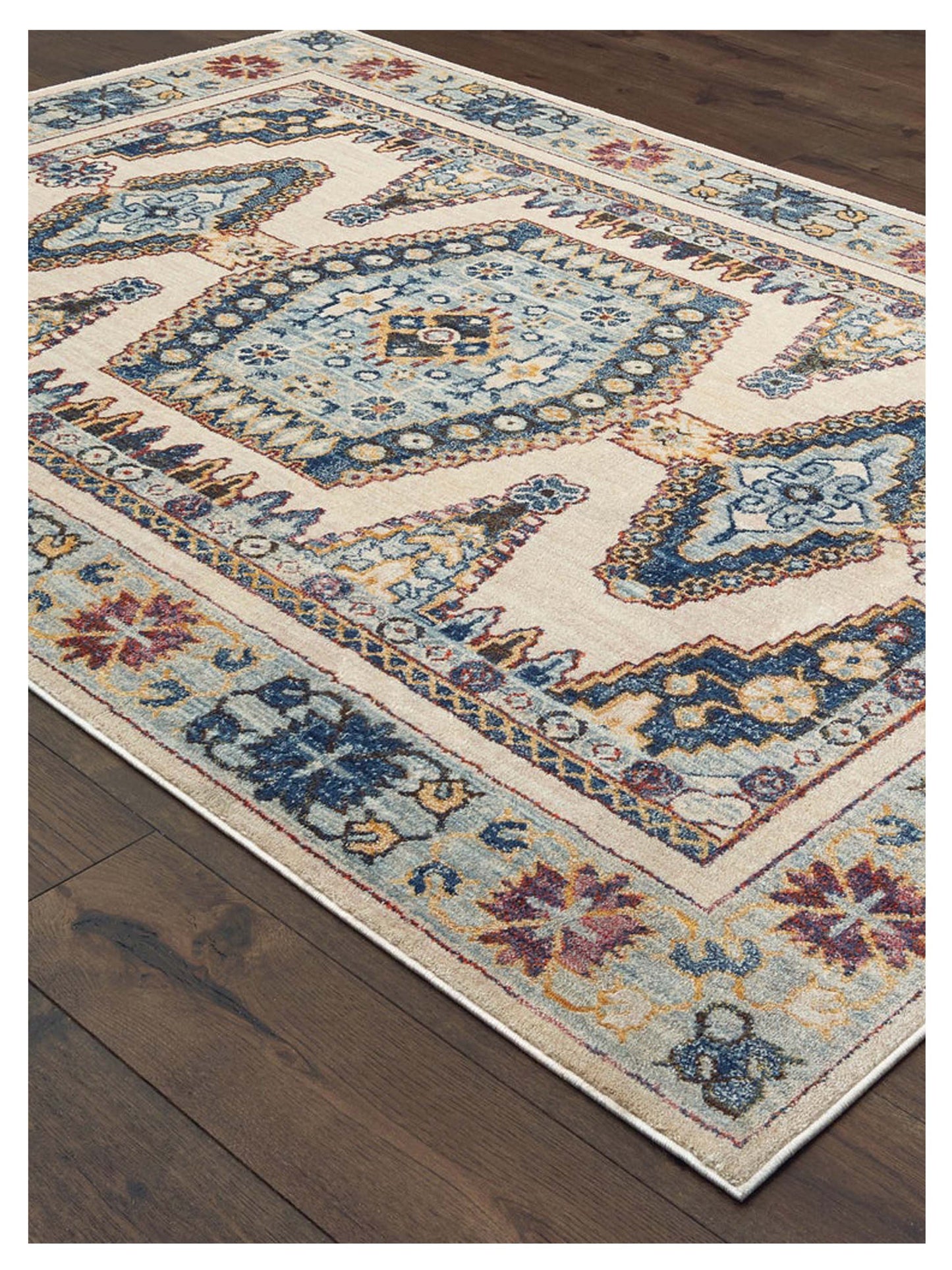 Oriental Weavers Pandora 5991I Ivory Blue Casual Machinemade Rug