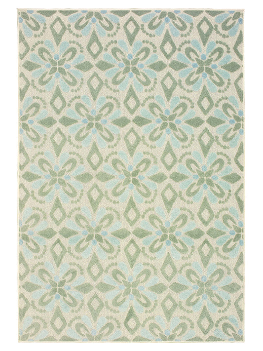 Oriental Weavers BARBADOS 5994J Ivory Outdoor Machinemade Rug